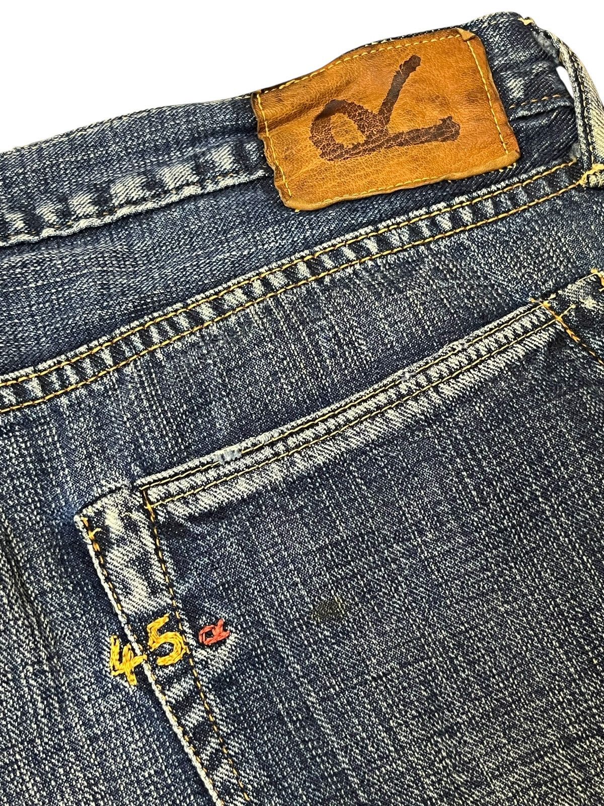 45rpm r.i.p🔥Vintage 45RPM STUDIO ripped made in japan jeans Size US 34 / EU 50 - 12 Thumbnail