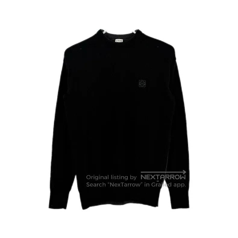 Loewe Loewe Black embroidered logo wool sweater Size XS / US 0-2 / IT 36-38 - 1 Thumbnail