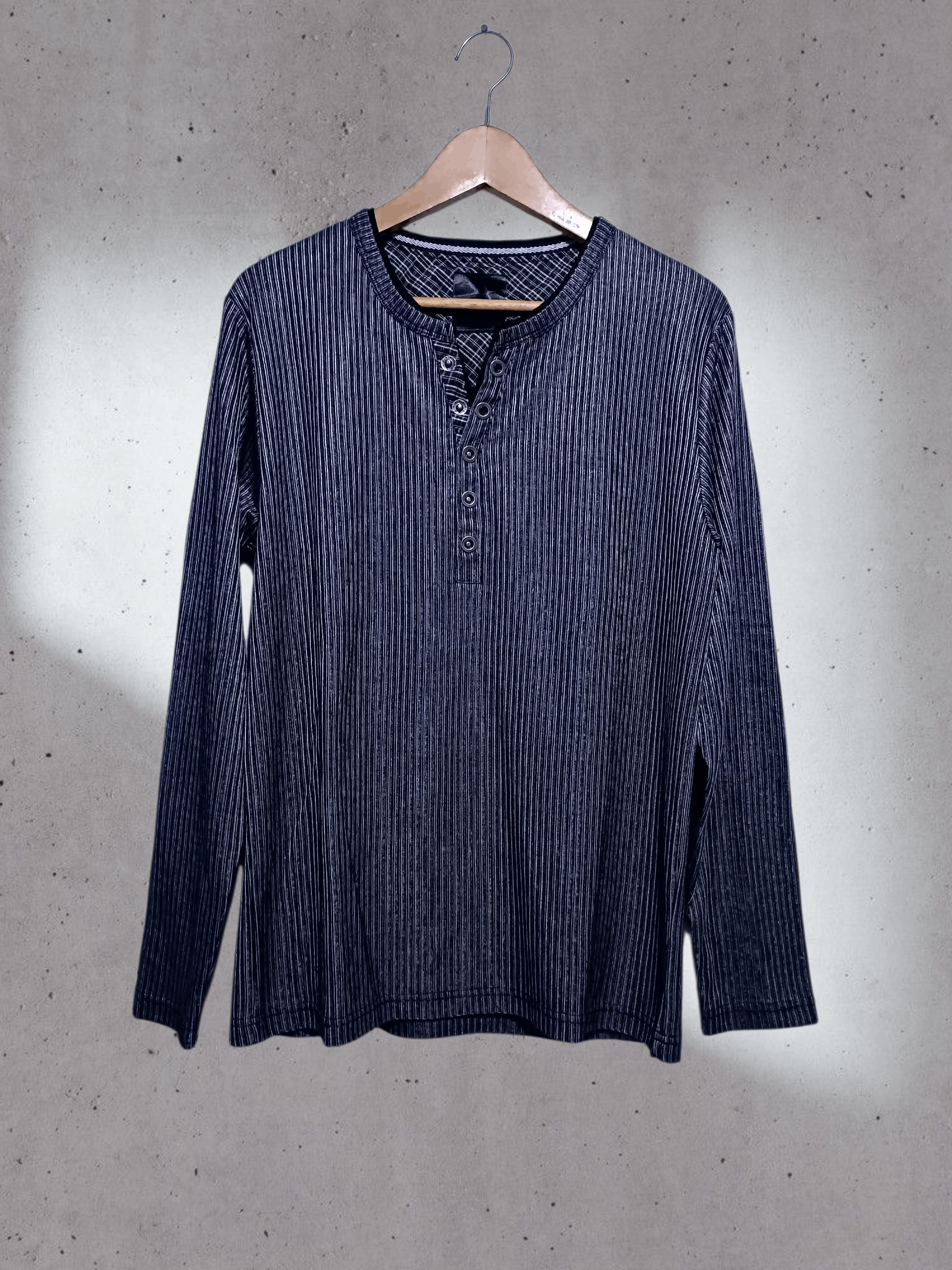 Japanese Brand Japanese Brand Double Layer Long Sleeve T-shirt 5 Button Size US M / EU 48-50 / 2 - 1 Thumbnail