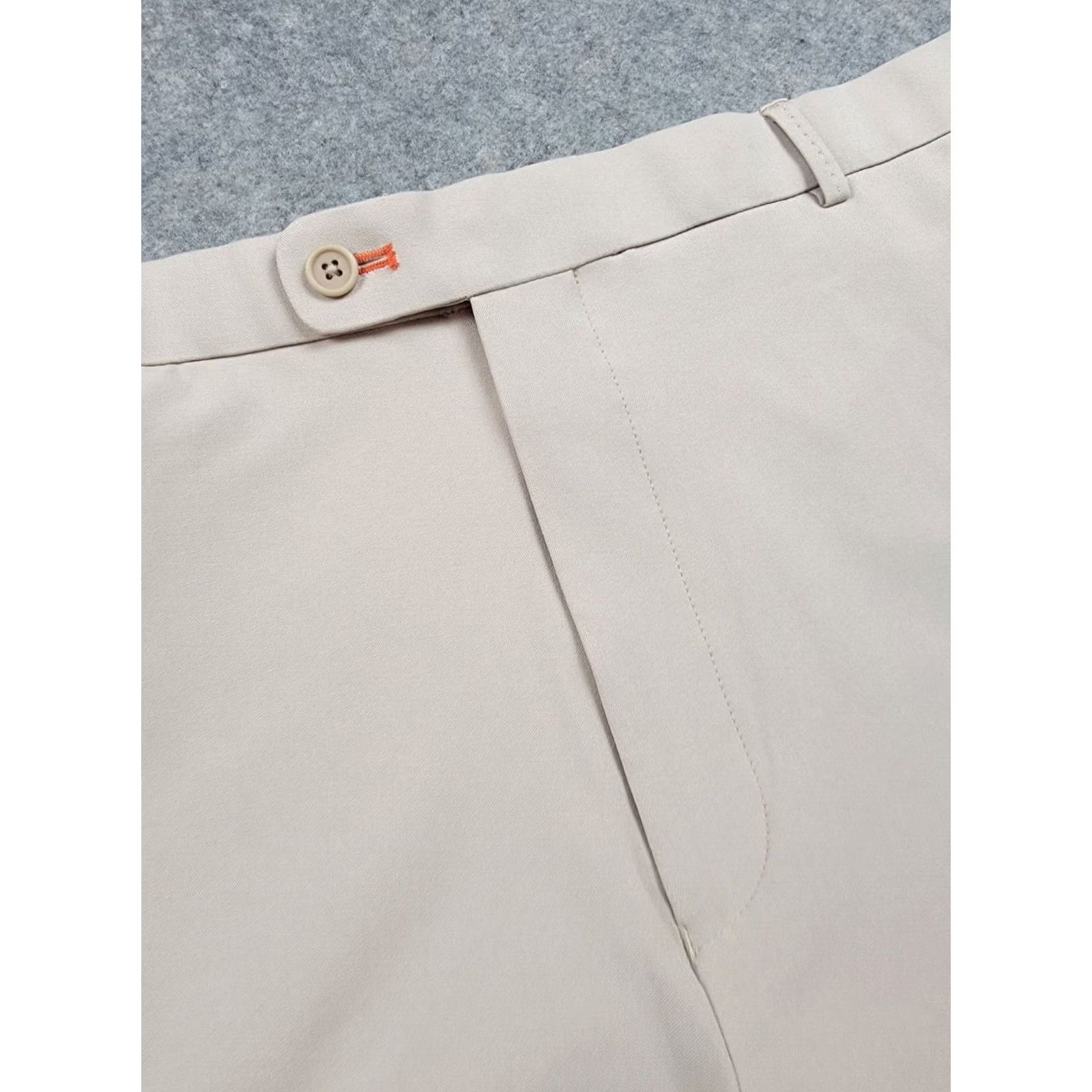 Peter Millar Peter Millar Shorts Mens 40 Brown Beige Wicking Element Golf Casual Preppy Sports Bermuda Front Button Embroidered Logo Pockets Mens Size US 40 / EU 56 - 7 Thumbnail