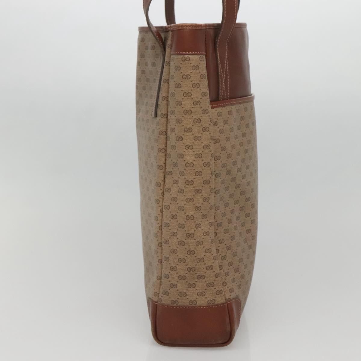Gucci GUCCI Micro GG Supreme Tote Bag Pvc Beige Gold 002 37 002 37 Size ONE SIZE - 4 Thumbnail