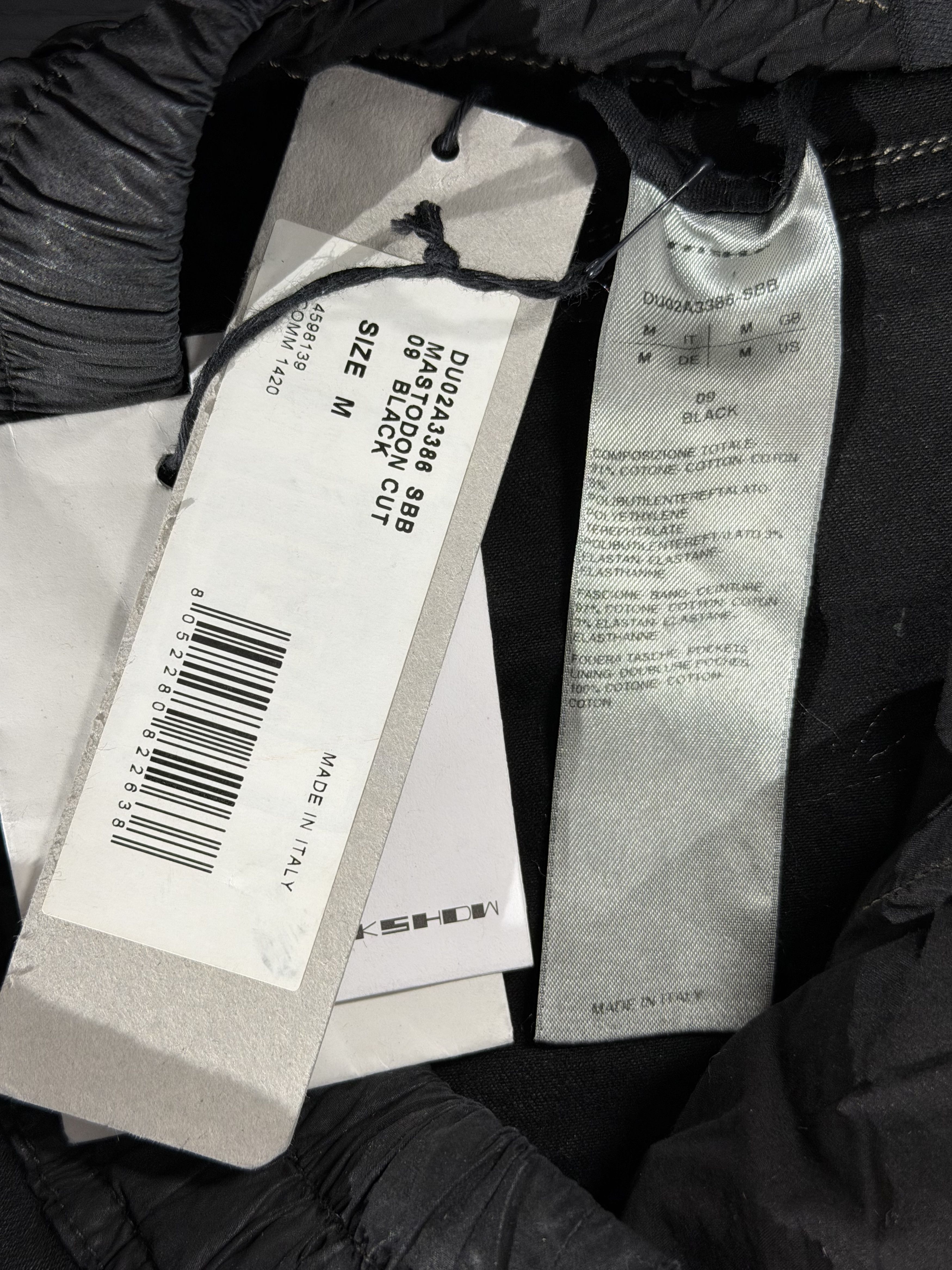Rick Owens Drkshdw Rick Owens Drkshdw "MASTO" / DUO24388 SBB Pants in Black Size US 30 / EU 46 - 6 Thumbnail