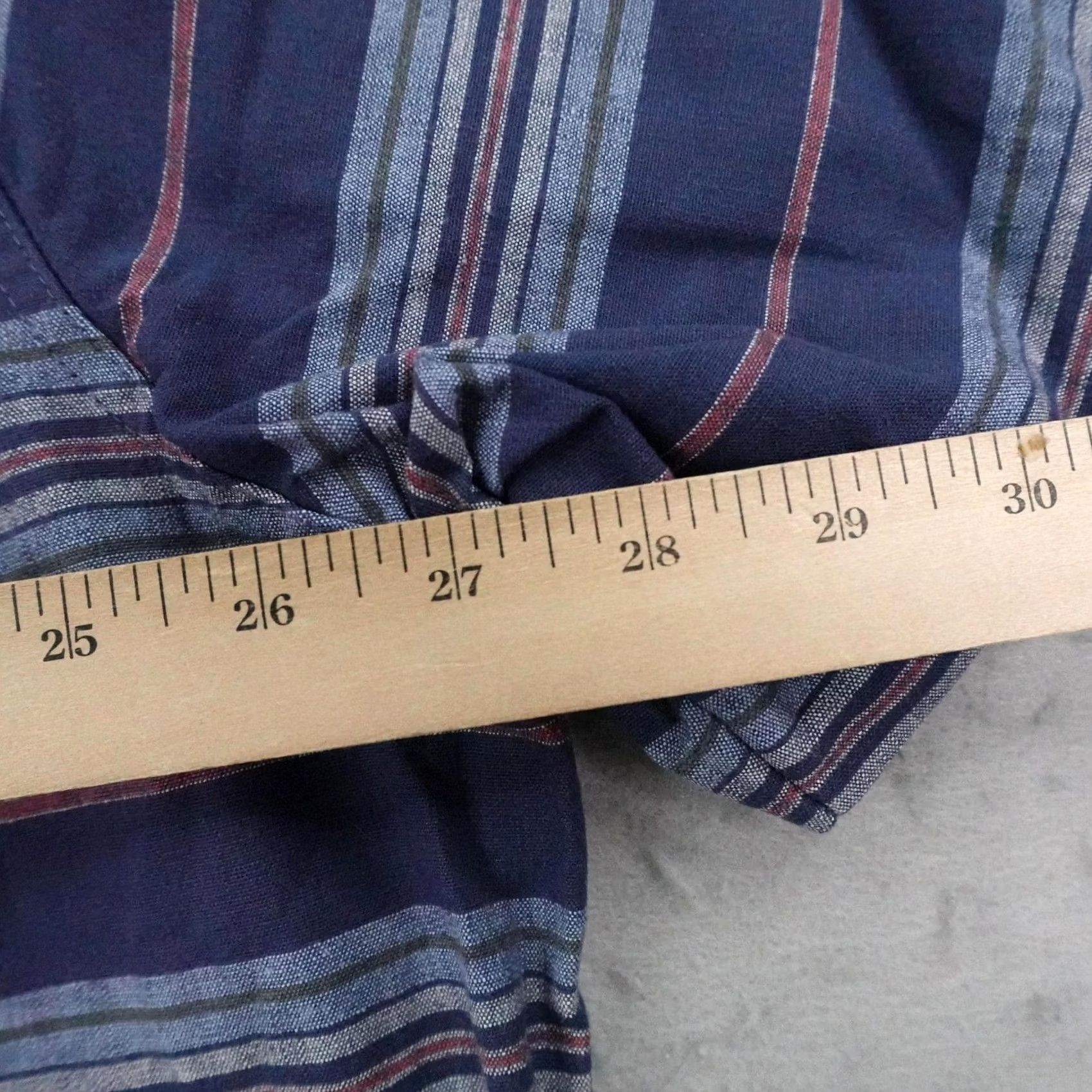 Vintage LL Bean Shirt Mens XL Blue Stripes Chambray Comfort Stretch Button Up Flex NEW Size US XL / EU 56 / 4 - 7 Thumbnail