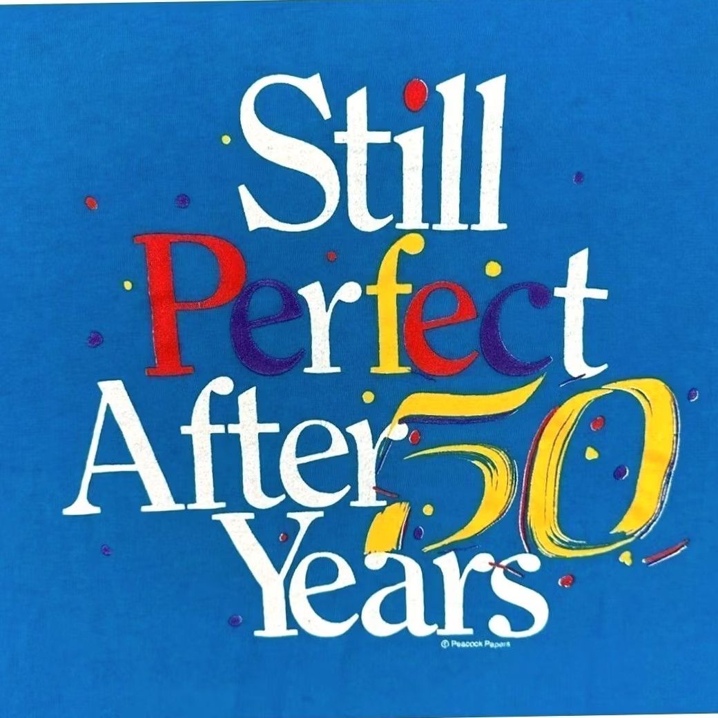 Vintage VINTAGE Peacock T-Shirt Mens Large Blue Still Perfect After 50 Yrs Made In USA Shirt Mens L Blue Graphic Print USA 50th Birthday Vintage Tee Size US L / EU 52-54 / 3 - 4 Thumbnail