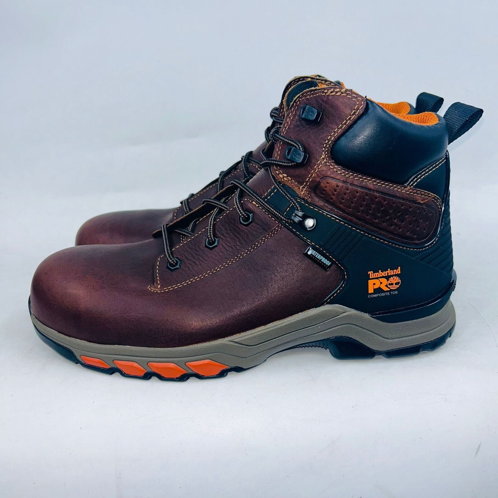 Timberland TIMBERLAND MENS BOONDOCK 6" HYPERCHARGE BROWN BOOT SIZE 9.5D Size US 9.5 / EU 42-43 - 4 Thumbnail