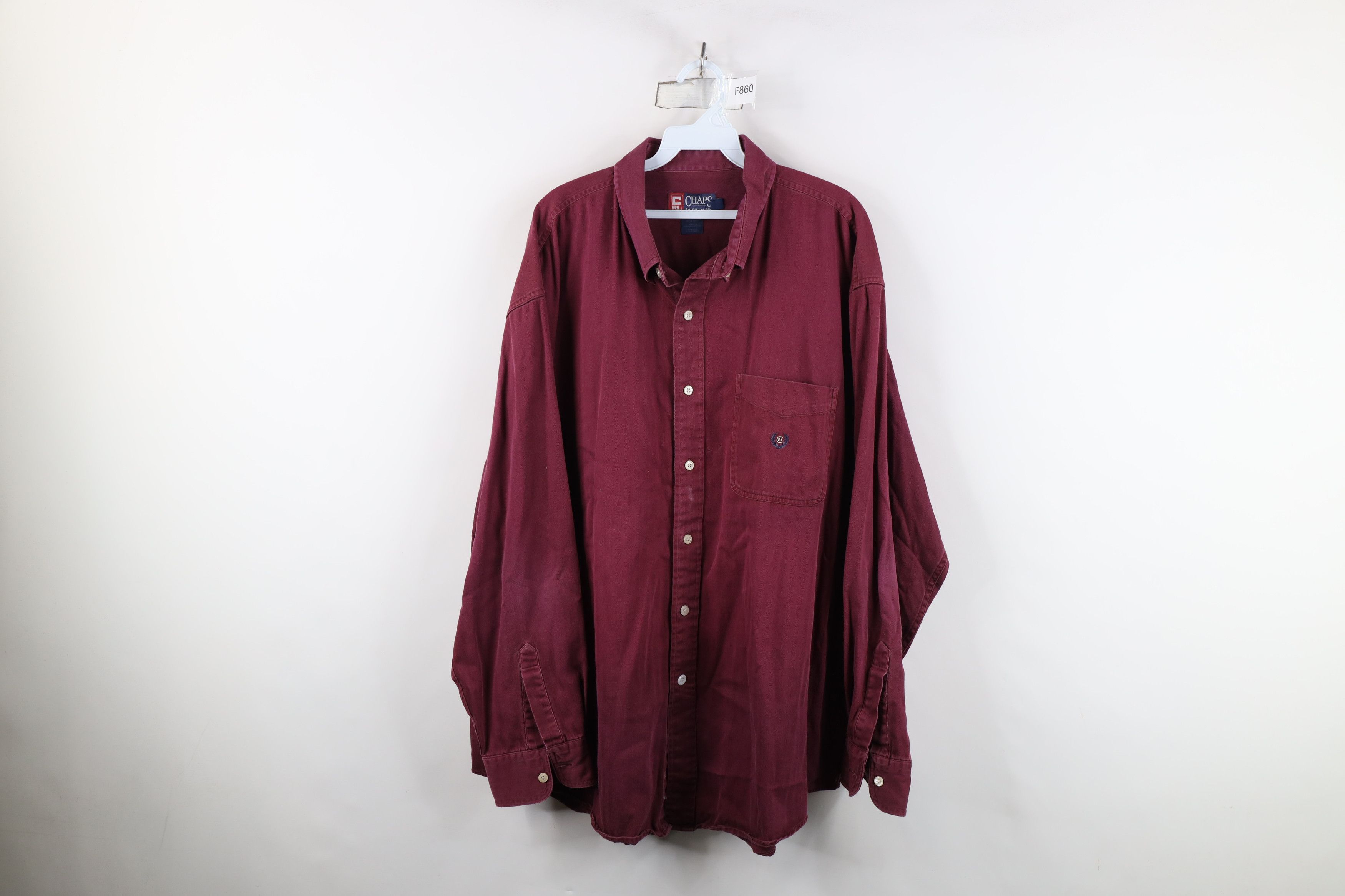 Ralph Lauren Vintage 90s Chaps Ralph Lauren Herringbone Collared Shirt Size US XXL / EU 58 / 5 - 1 Thumbnail