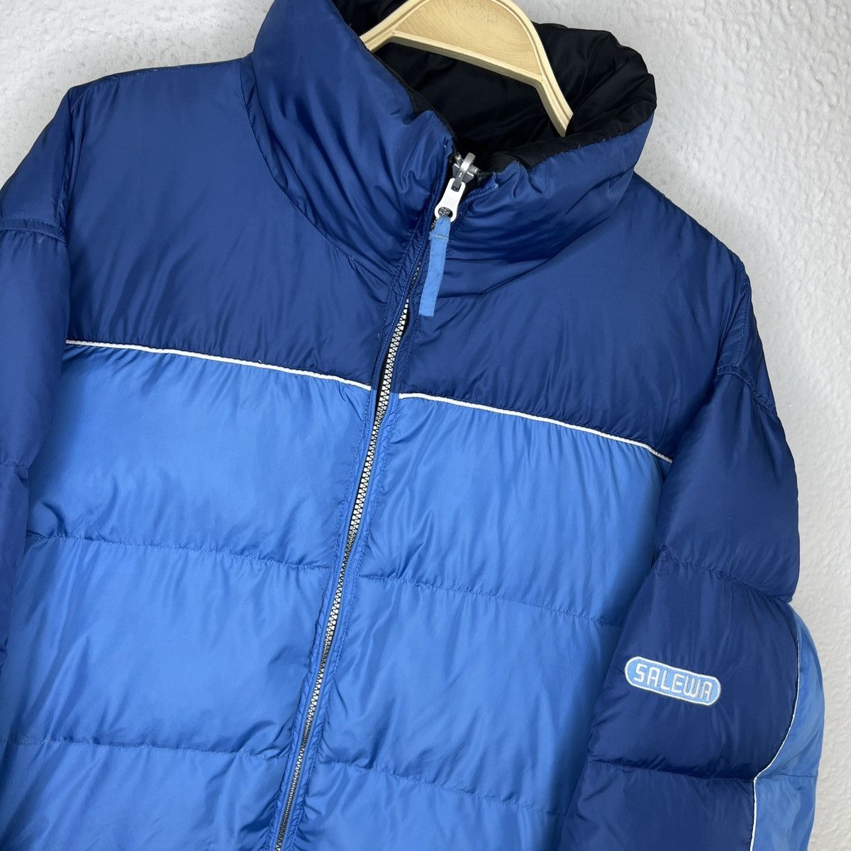 Vintage Vintage Salewa Puffer Goose Down Jacket Winter Mountain Logo Size US XL / EU 56 / 4 - 5 Thumbnail