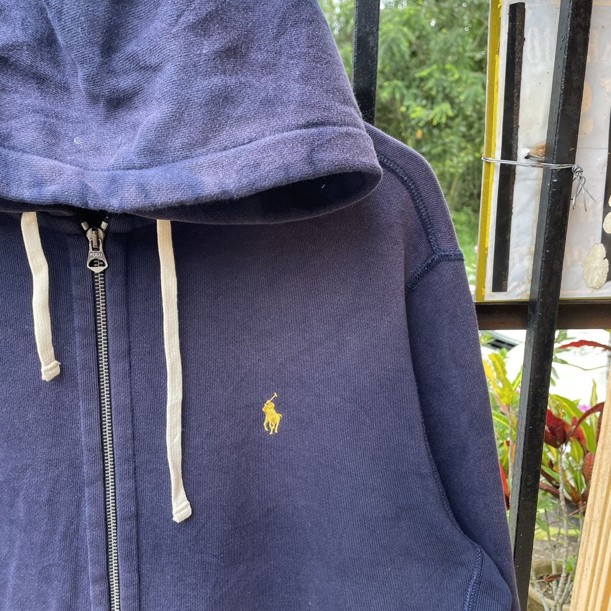 Polo Ralph Lauren 🔥Polo Ralph Lauren Full Zipper Distress Faded Sweater Hoodie Size US L / EU 52-54 / 3 - 6 Thumbnail