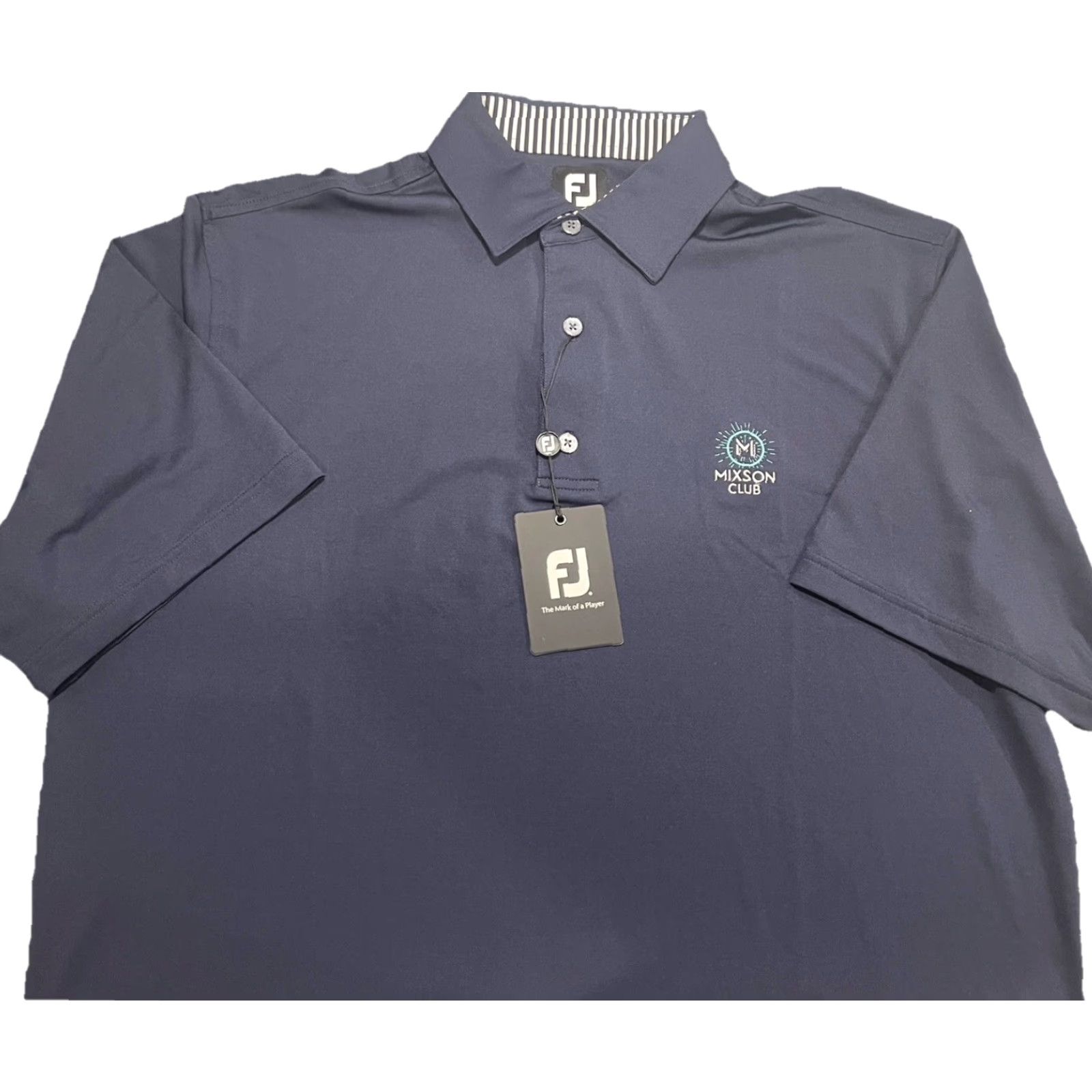 Footjoy FootJoy ProDry Polo Shirt Navy Blue L Short Sleeve Classic Logo Mens Polo Size US L / EU 52-54 / 3 - 4 Thumbnail