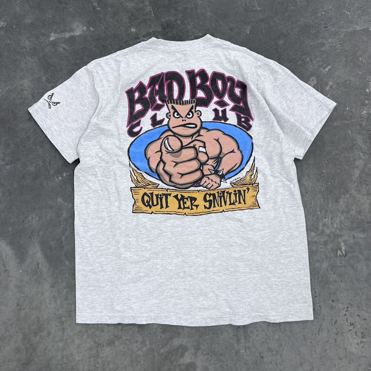 Anvil × Vintage Vintage 1993 Bad Boy Club Quit Yer Snivilin XL anvil USA Size US XL / EU 56 / 4 - 1 Thumbnail