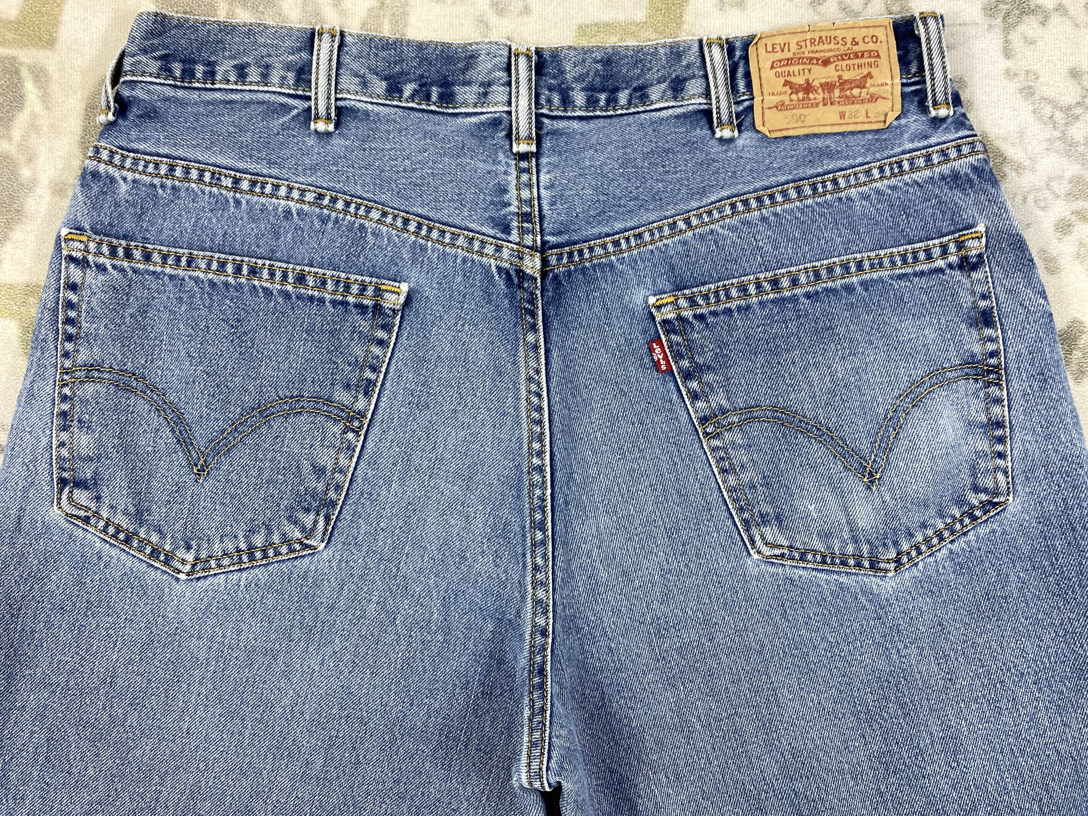 Levi's Blue Vintage Levi's 550 Relaxed Fit Denim 37 x 33 -JN379 Size US 36 / EU 52 - 4 Thumbnail