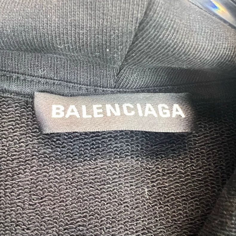 Balenciaga Balenciaga Navy blue black label wave coke letter logo hoo Size US L / EU 52-54 / 3 - 3 Thumbnail