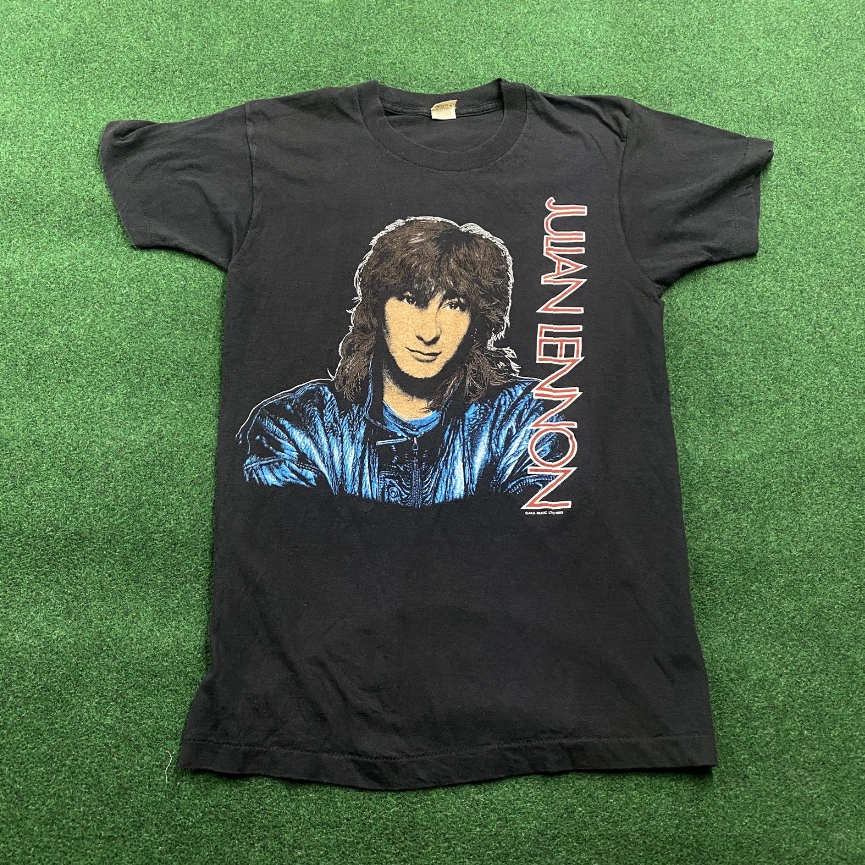 Vintage VINTAGE Julian Lennon Shirt Mens M Black 80S Valotte Rock Pop Band Tee 1985 USA Size US M / EU 48-50 / 2 - 2 Thumbnail