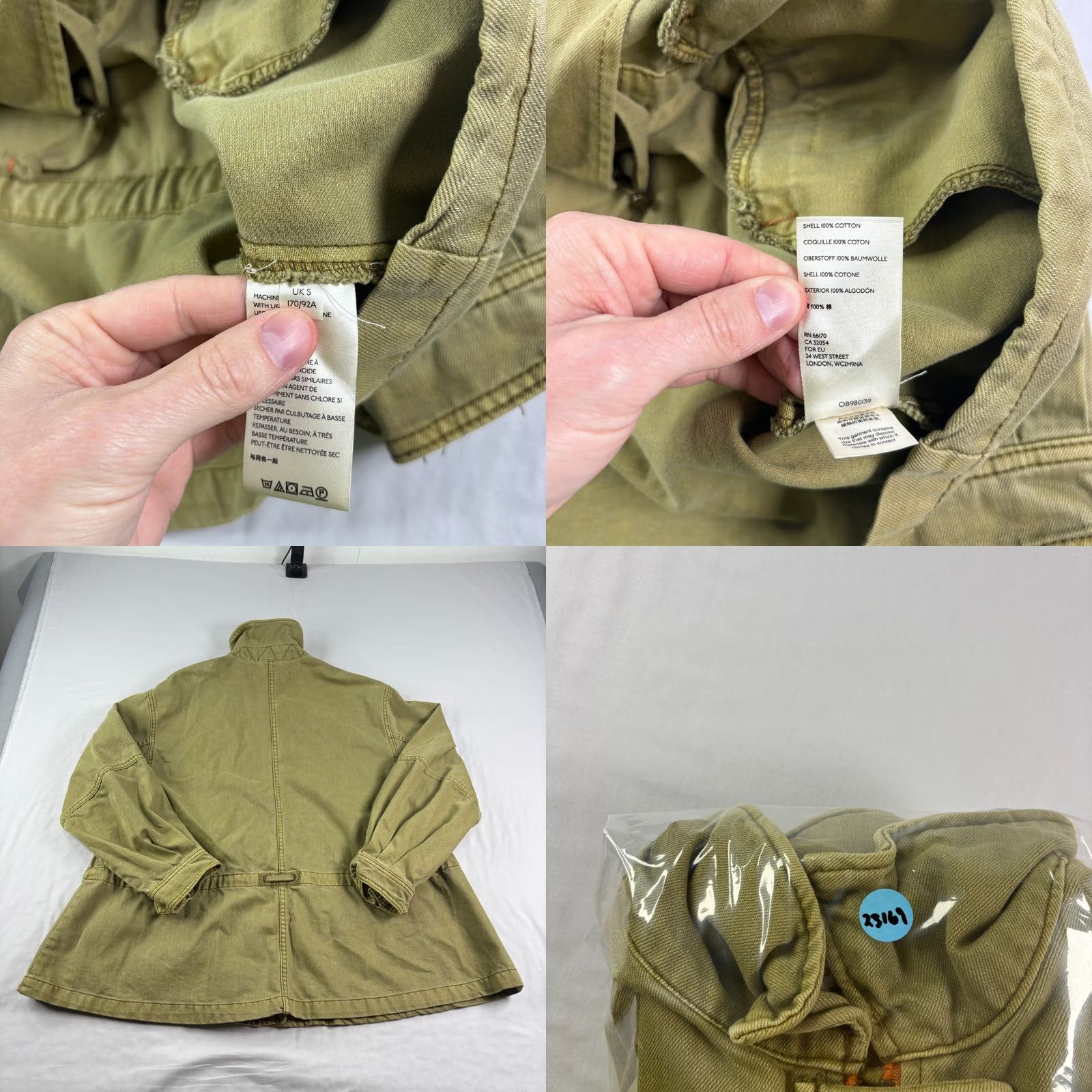 Free People VINTAGE Free People Jacket Womens Small Olive Green Seize The Day Military Oversized Size S / US 4 / IT 40 - 8 Thumbnail
