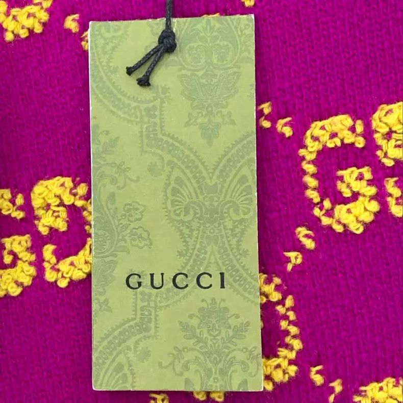 Gucci Gucci 23 purple logo jacquard printed wool round-neck shor Size S / US 4 / IT 40 - 7 Thumbnail
