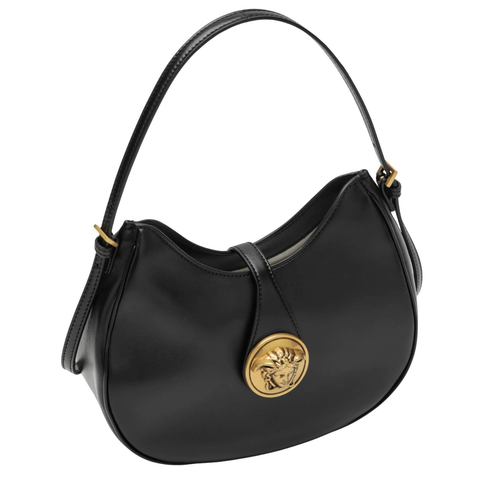 Versace VERSACE Emblème Black Nappa Hobo Bag New & Authentic Size ONE SIZE - 1 Thumbnail