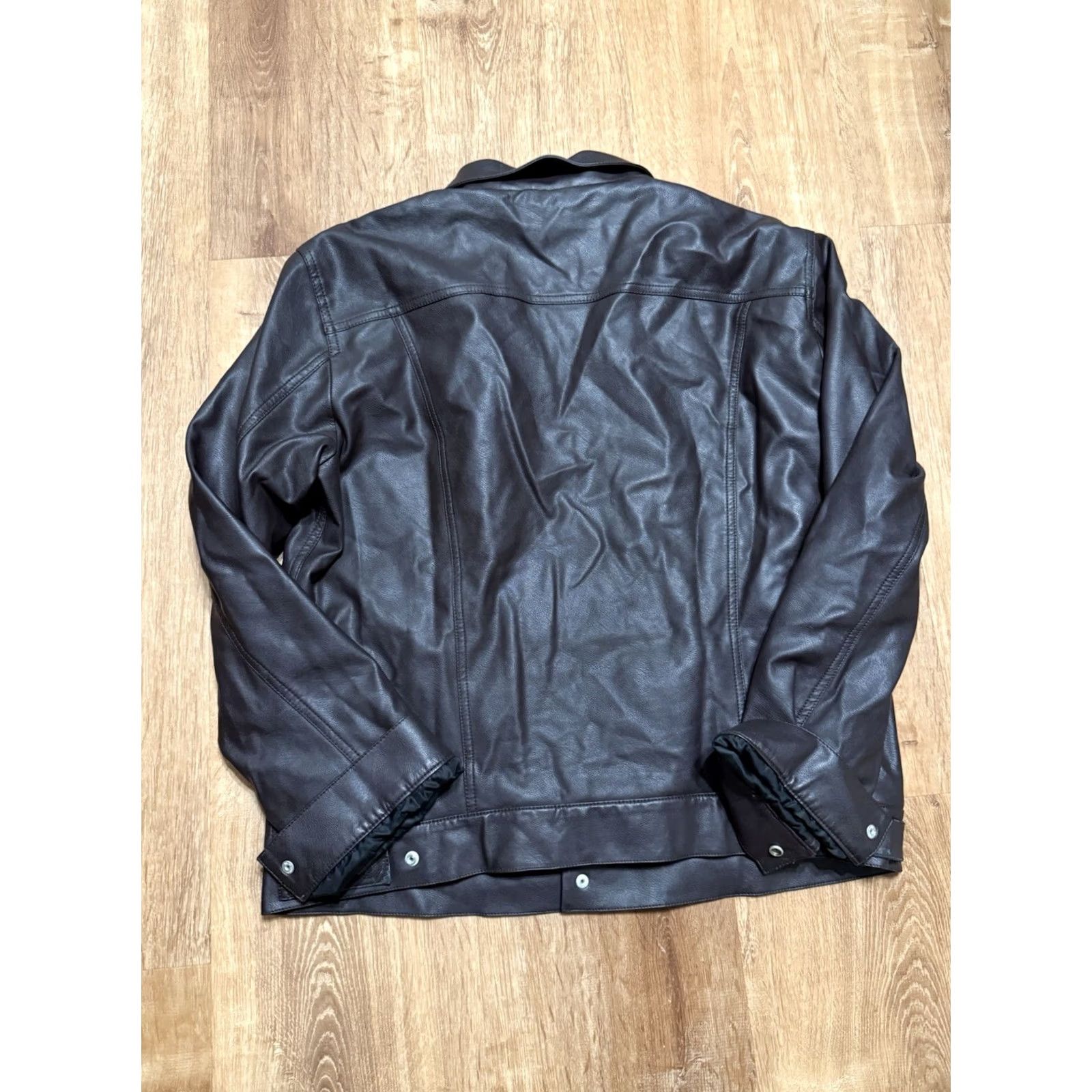 Levi's Levi's Jacket Trucker Motorcycle Faux Leather Brown XL Regular Mens Size XL FLAW Size US XL / EU 56 / 4 - 2 Thumbnail