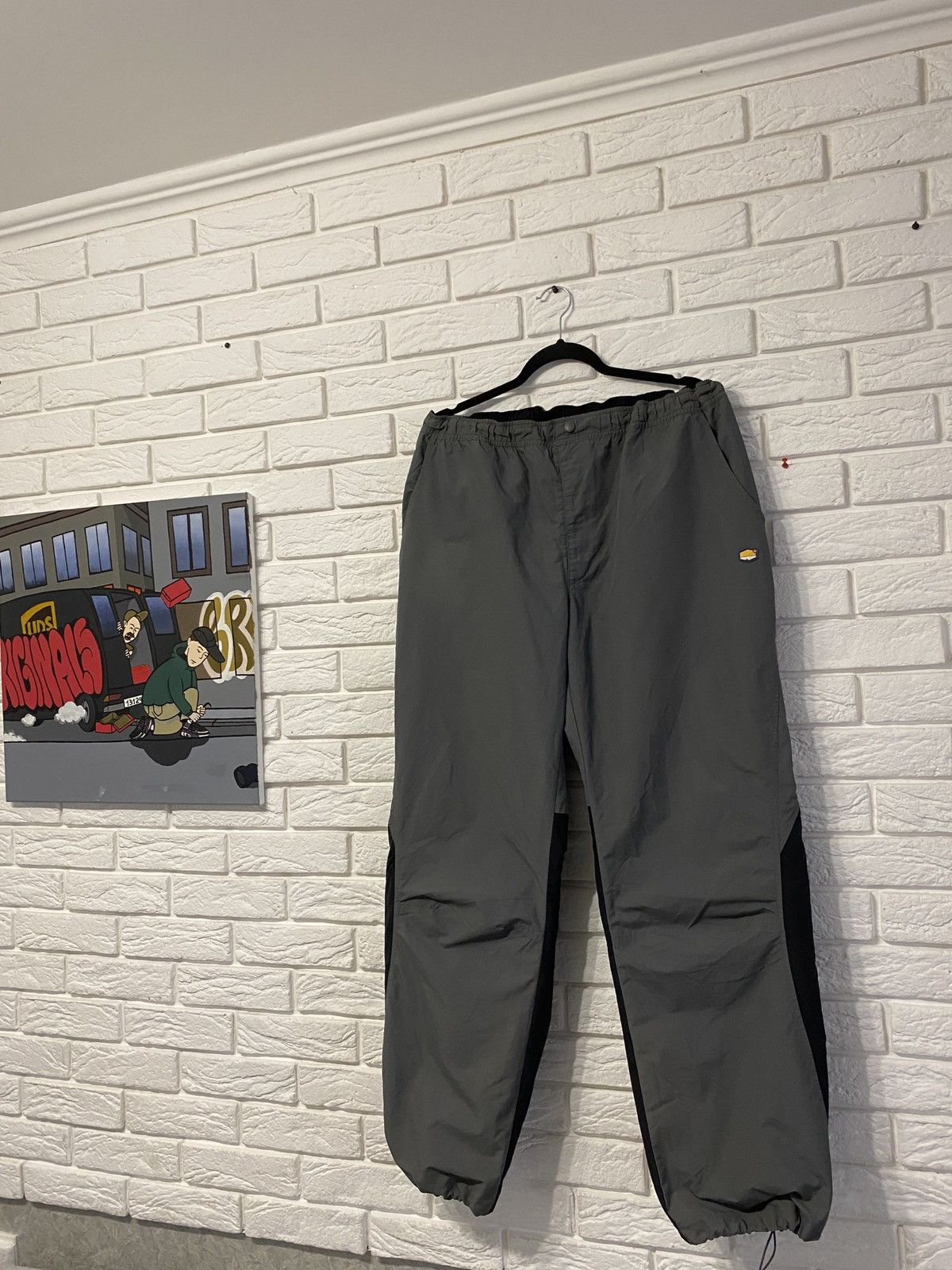Nike × Vintage NIKE AIR TN GORPCORE TRACK PANTS Y2K DRILL VINTAGE JOGGERS Size US 39 - 1 Thumbnail