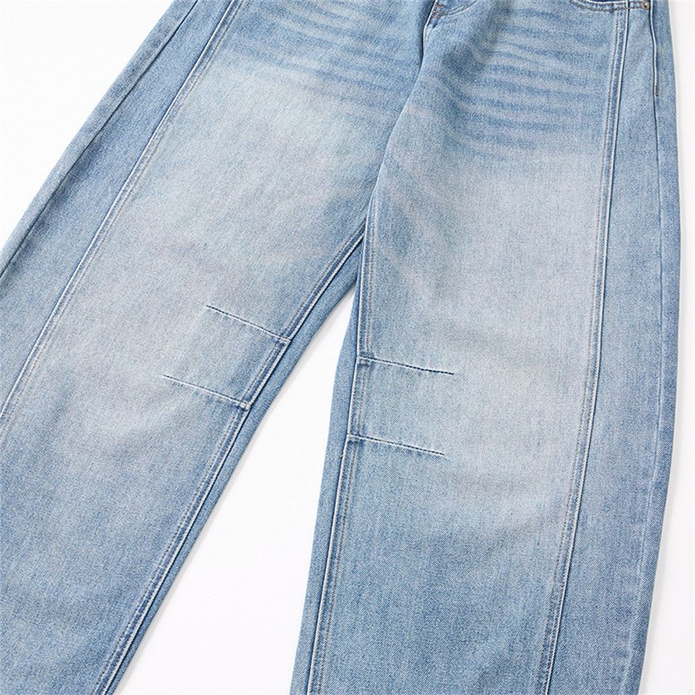 Jean Men's vintage American washed distressed scimitar jeans Size US 32 / EU 48 - 4 Thumbnail