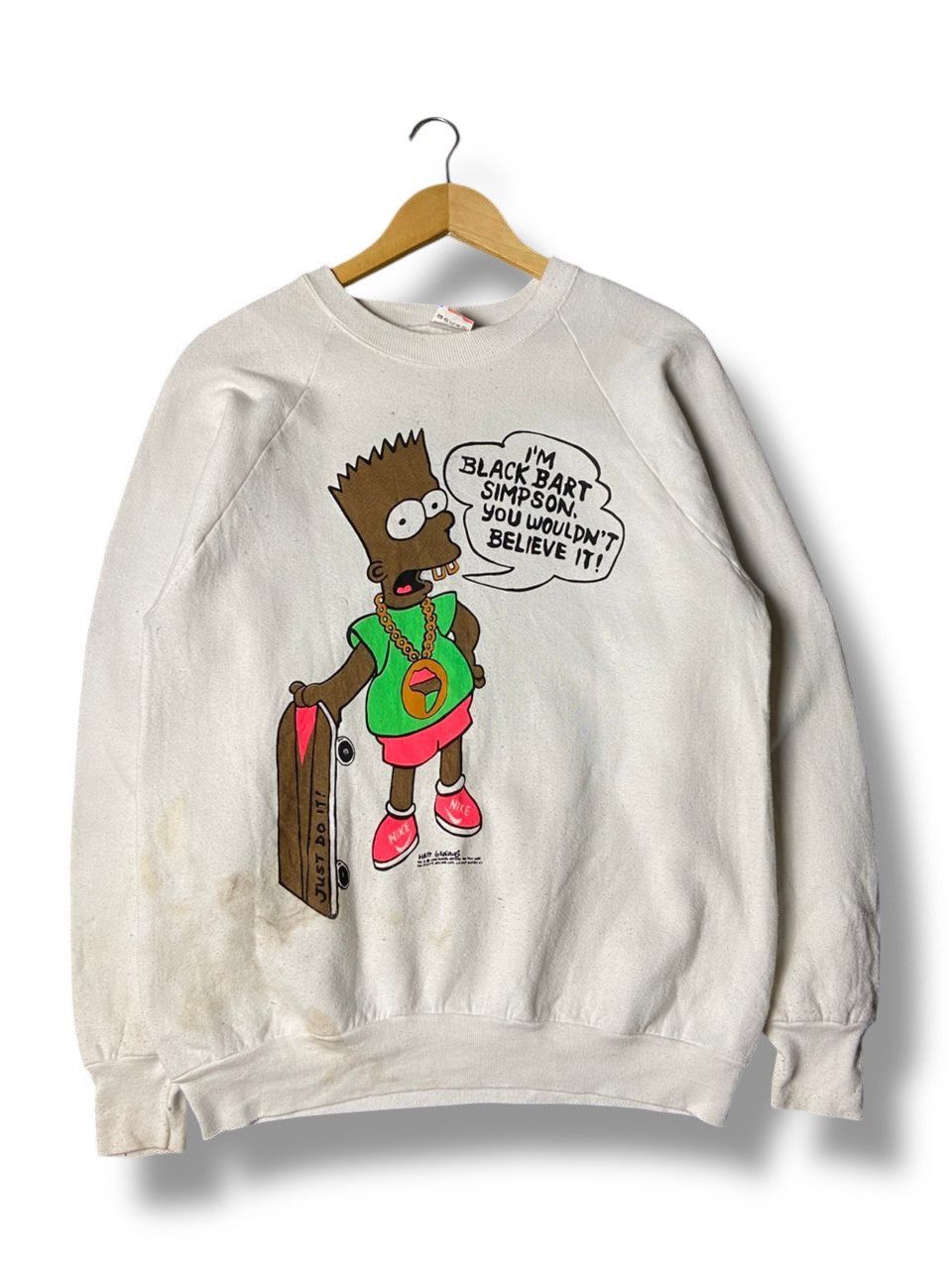 The Simpsons Vintage Black Bart Simpson Sweatshirt (141) Size US XXS / EU 40 - 1 Thumbnail