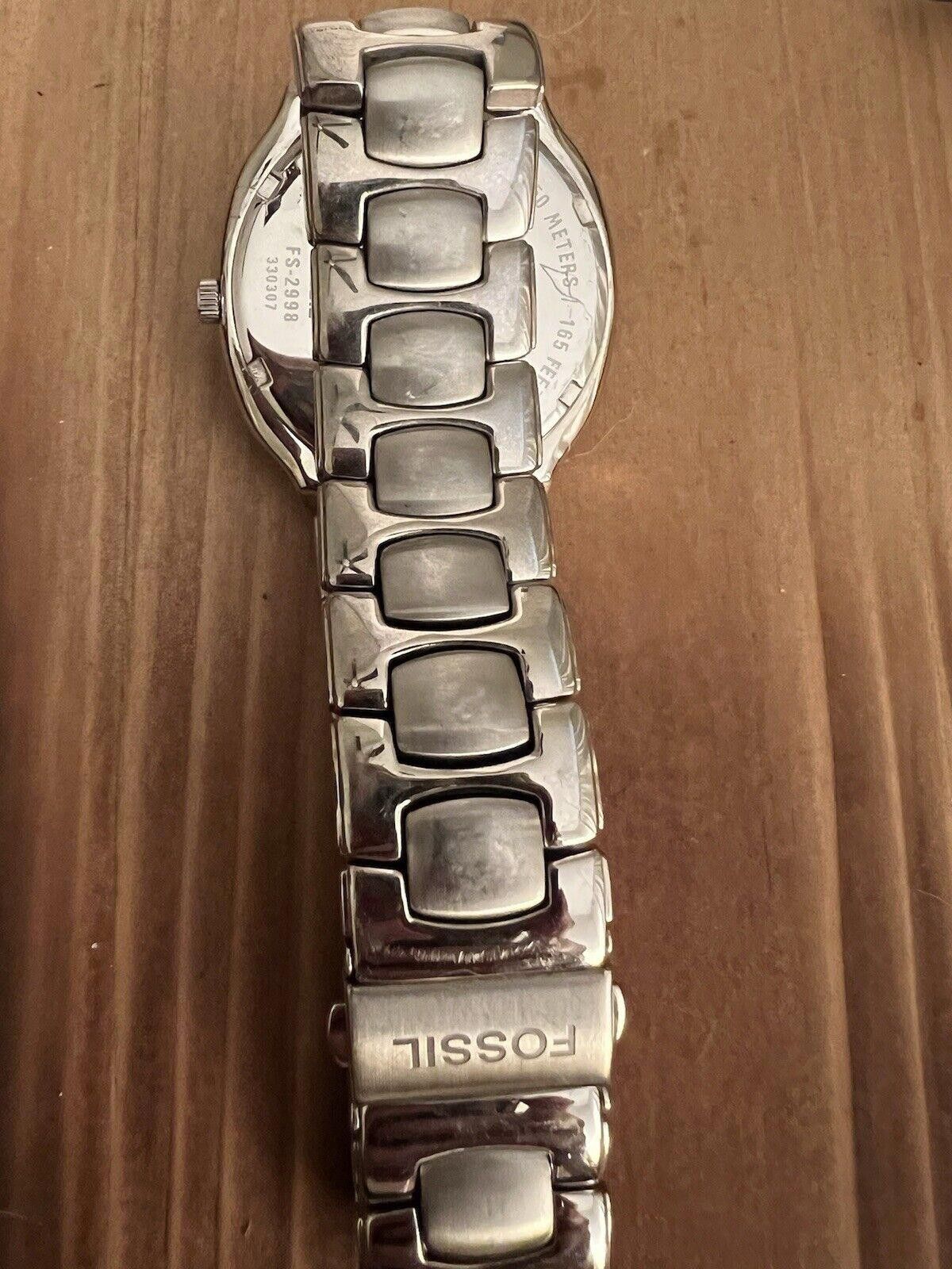 Fossil Fossil Arkitekt Fs2998 Blue Dial New Battery Stainless Steel Size ONE SIZE - 3 Thumbnail