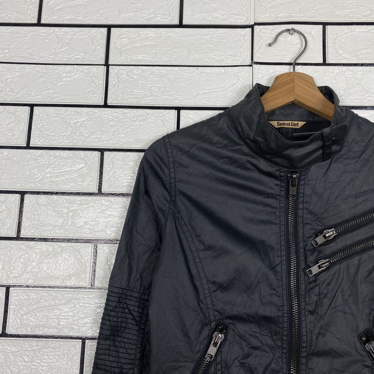 Hysteric Glamour 📌Vintage Cropped Soft Leather Biker Jacket Spiral Girl Size US M / EU 48-50 / 2 - 8 Thumbnail