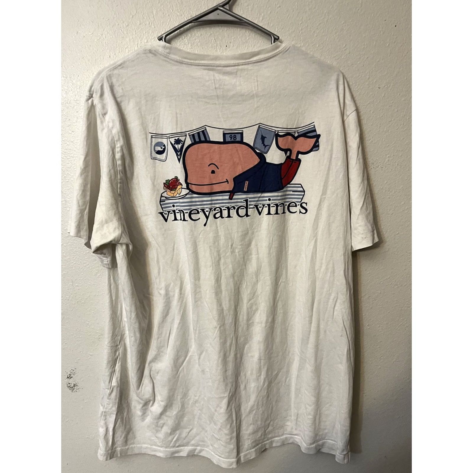 Vineyard Vines Vineyard Vines T-Shirt Lobster Roll Whale Pocket Tee White Men's L Shirt Size US L / EU 52-54 / 3 - 2 Thumbnail