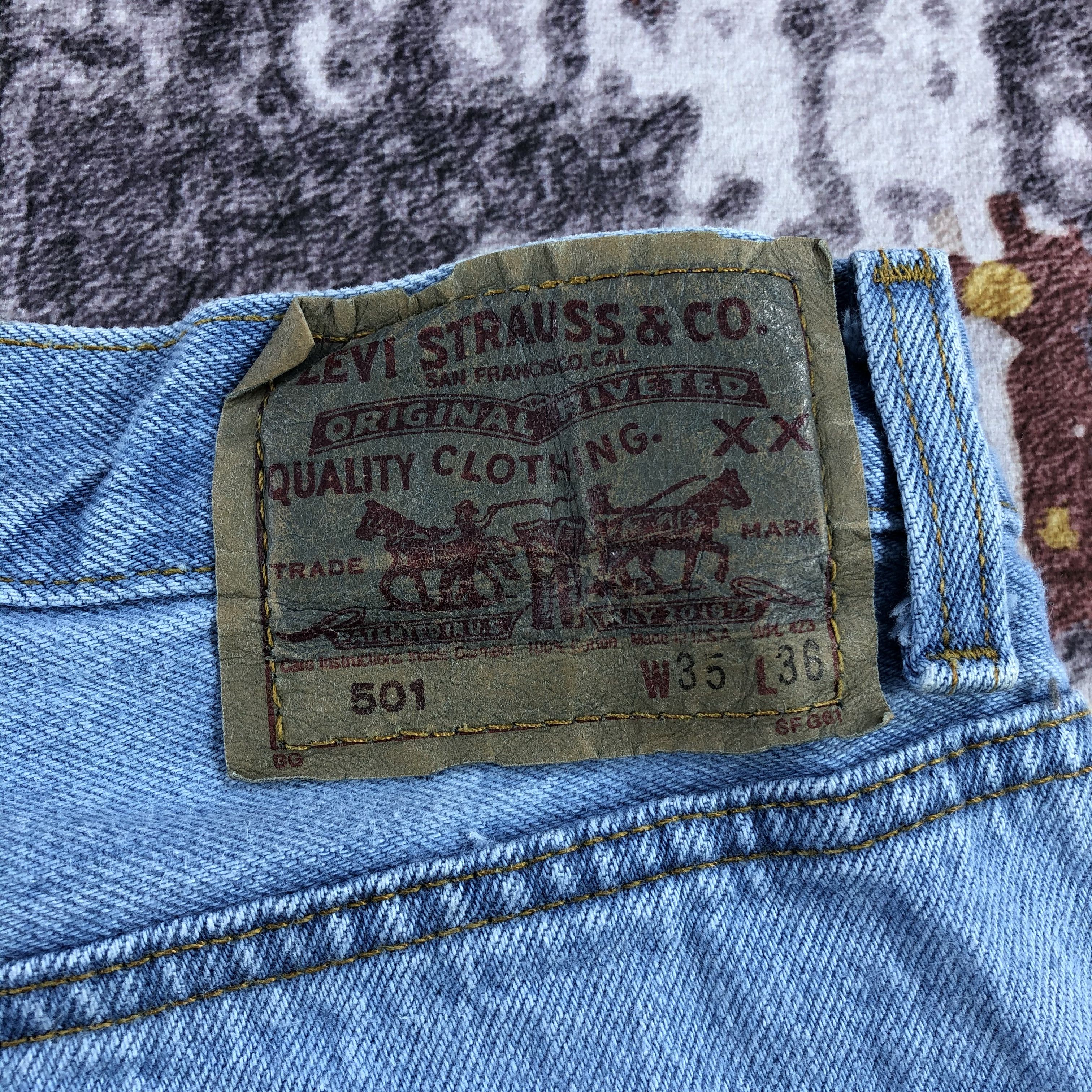 Levi's × Vintage Vintage 90s Levis 501 Jeans-JM2371 Size US 34 / EU 50 - 5 Thumbnail