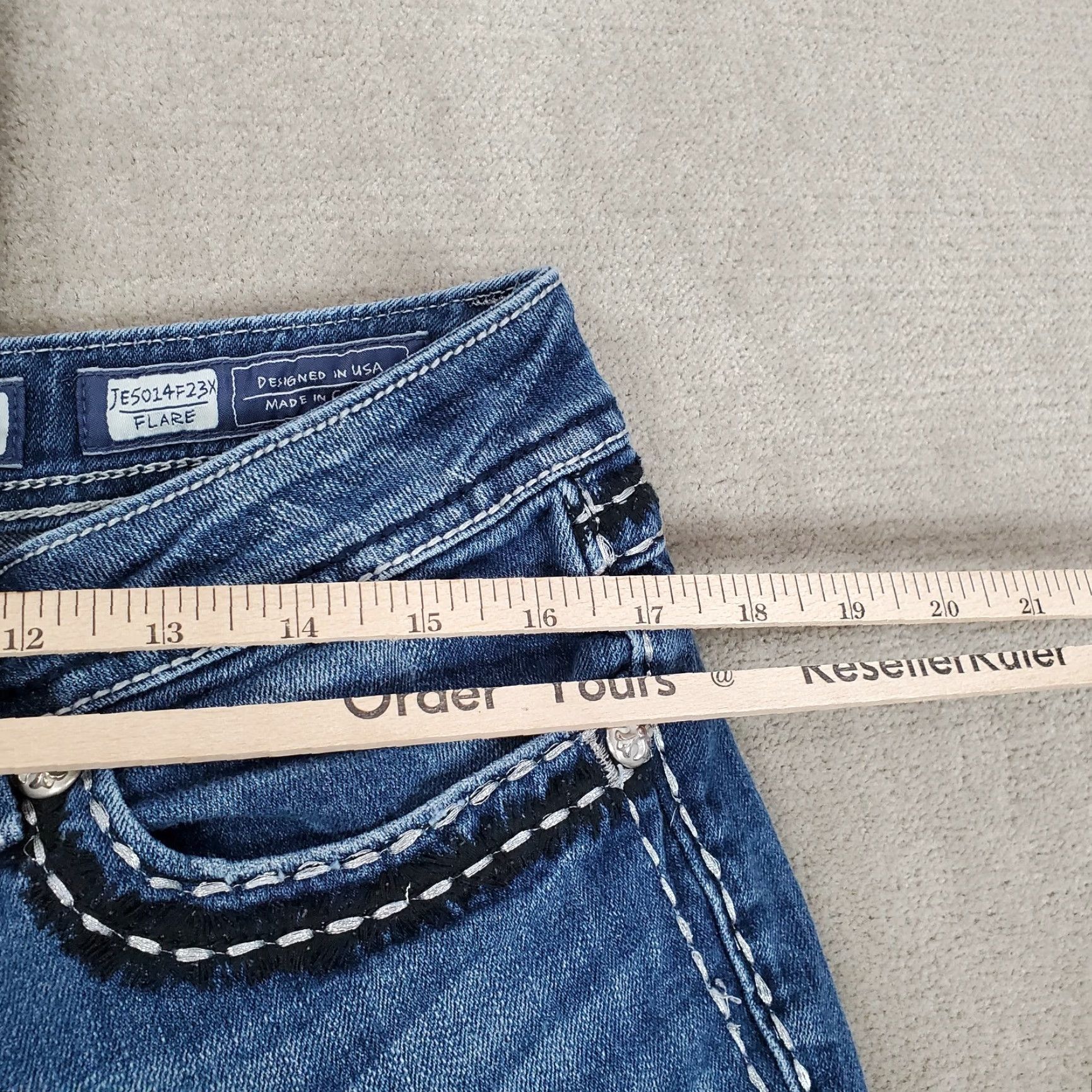 Miss Me **Miss Me Jeans Womens Blue Flare Faded Denim Designer Pockets** User: Miss Me Jeans Womens Blue Flare Faded Denim Designer Pockets * Size 24" / US 00 / IT 34 - 6 Thumbnail