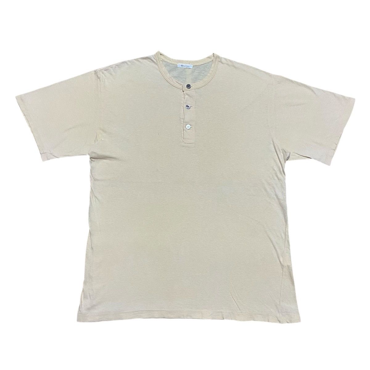Y's for Men Rare‼️🔥Vintage Plain Y's for men Henley Neck T-Shirt Size US M / EU 48-50 / 2 - 1 Thumbnail