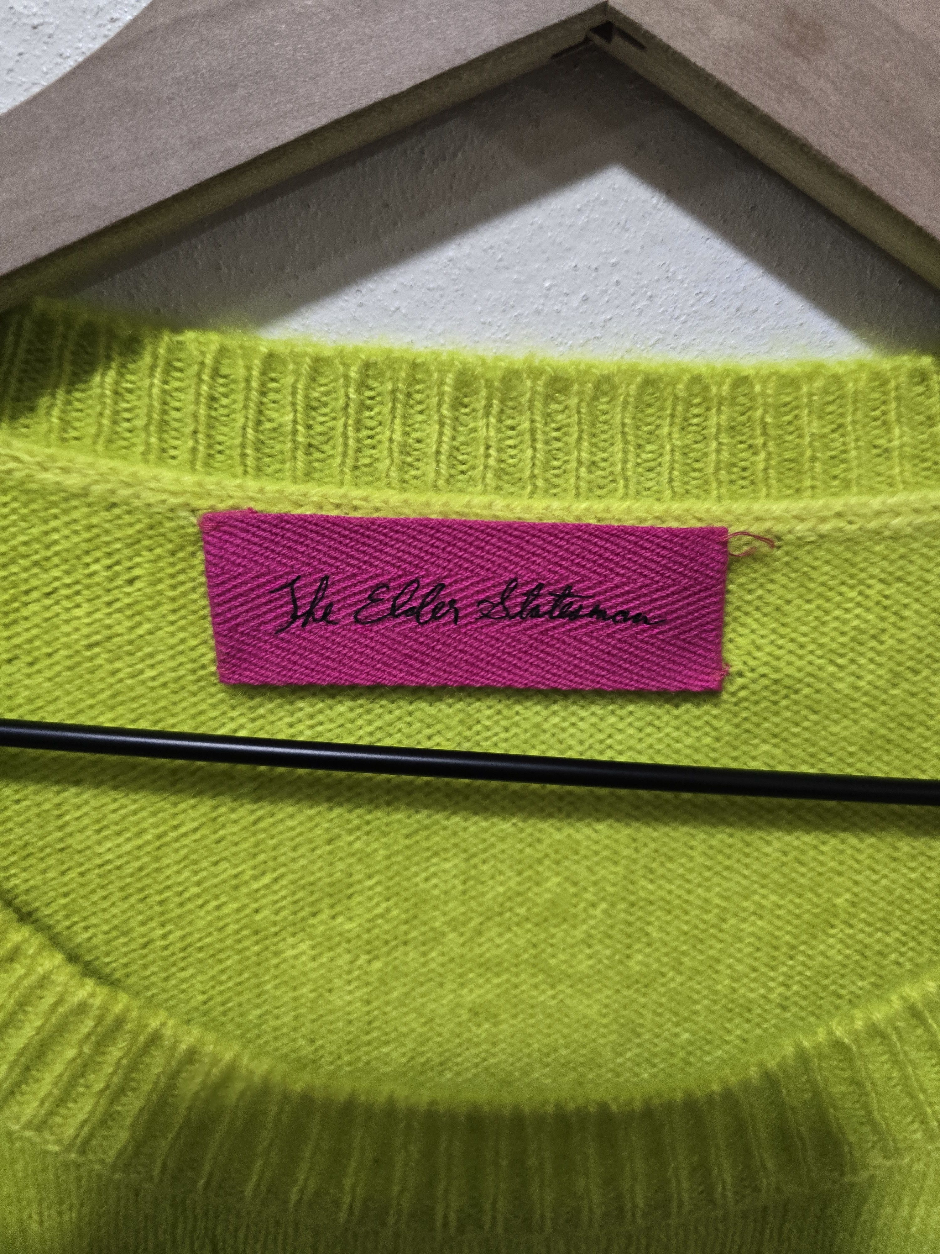 The Elder Statesman Elder Statesman Smiley Face Tie-Dye 100% Cashmere Sweater Size US L / EU 52-54 / 3 - 2 Thumbnail