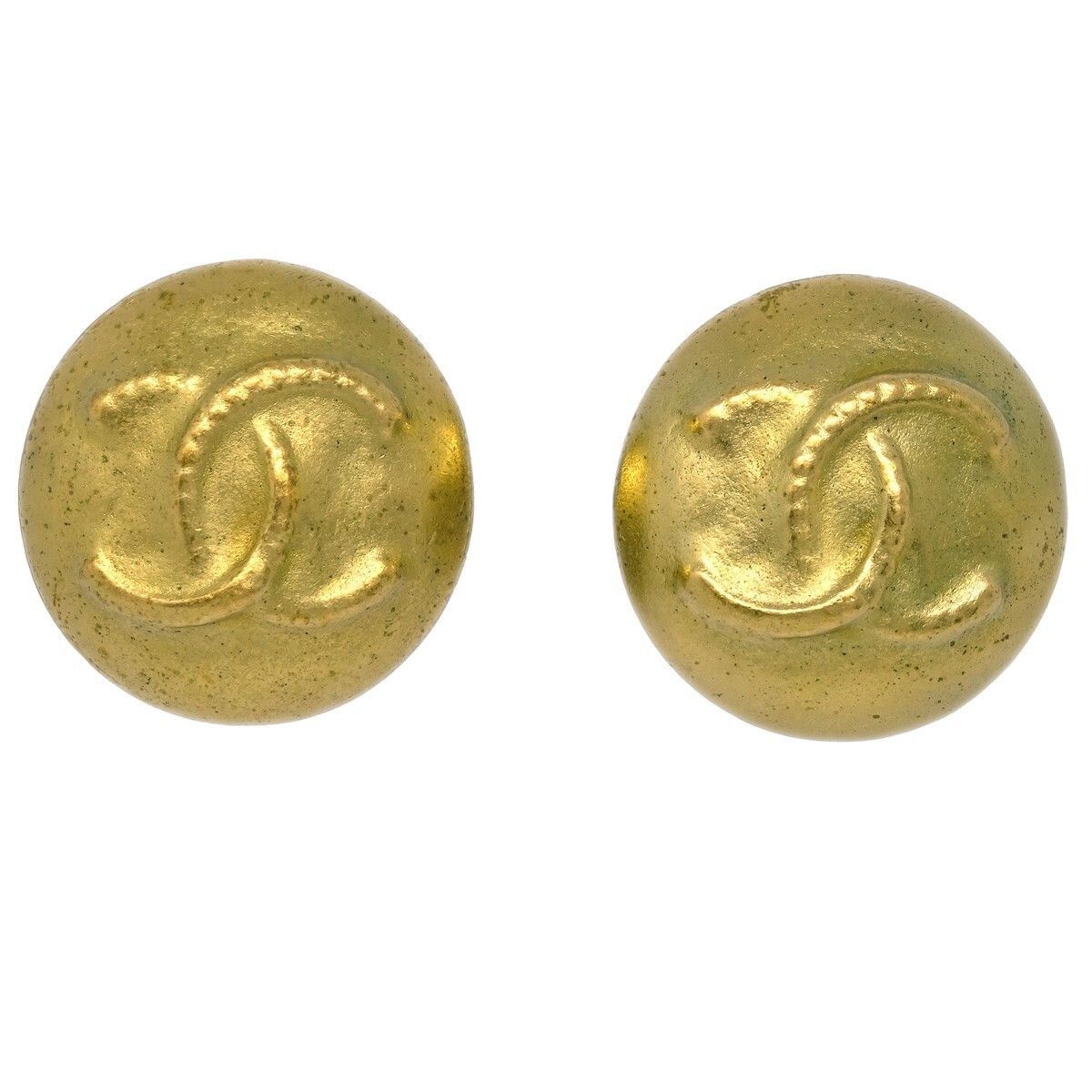 Chanel Chanel CC Button Clip-On Earrings Metal Size ONE SIZE - 1 Thumbnail
