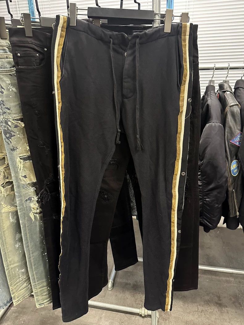 Greg Lauren greg lauren Black gold color blocked gold striped sports ca Size US 28 / EU 44 - 1 Thumbnail