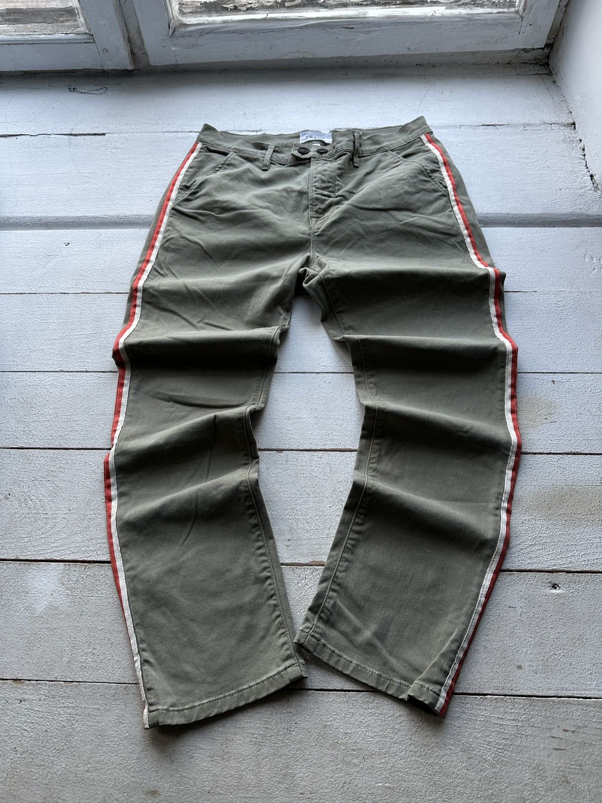 Frame 🚨RARE FRAME PANTS GREEN Pants luxury Y2K WOMEN Size 26" / US 2 / IT 38 - 1 Thumbnail