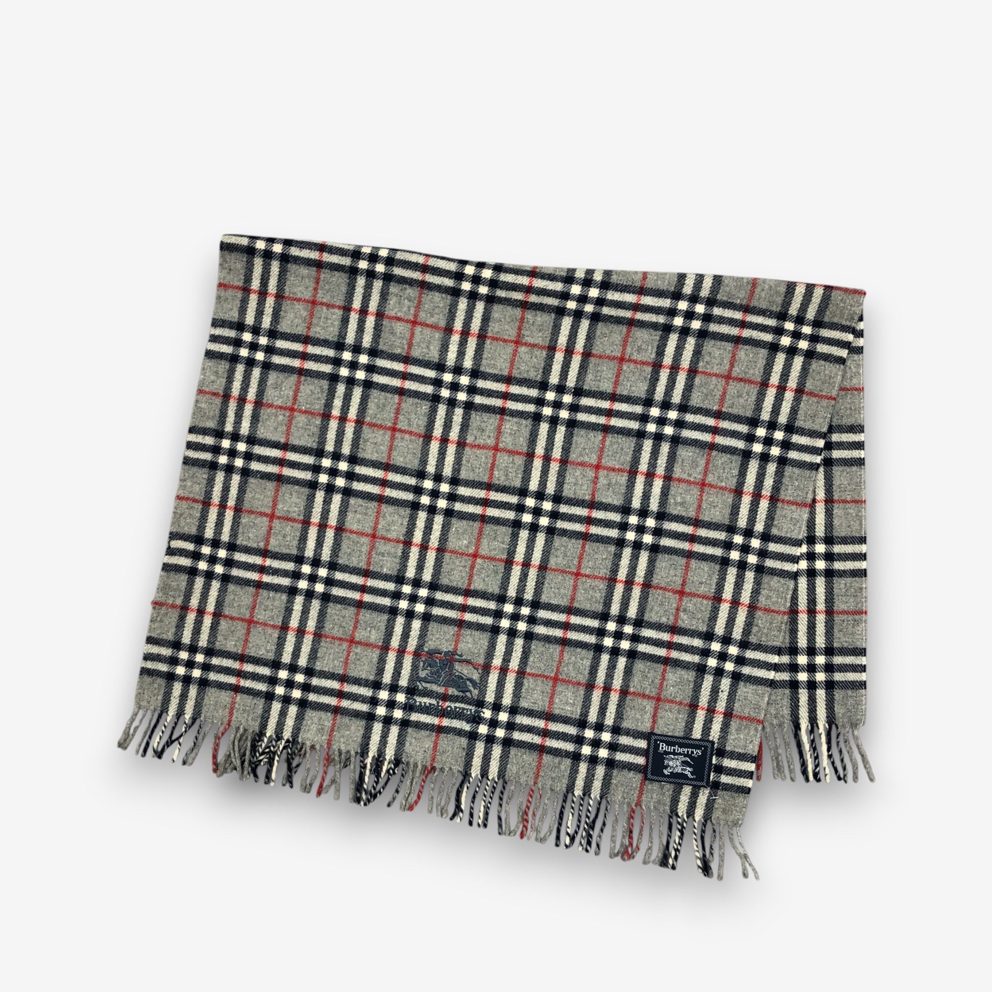 Burberry Vintage Burberry Scarf Muffler Wool Stole Wraps Scarves Size ONE SIZE - 4 Thumbnail