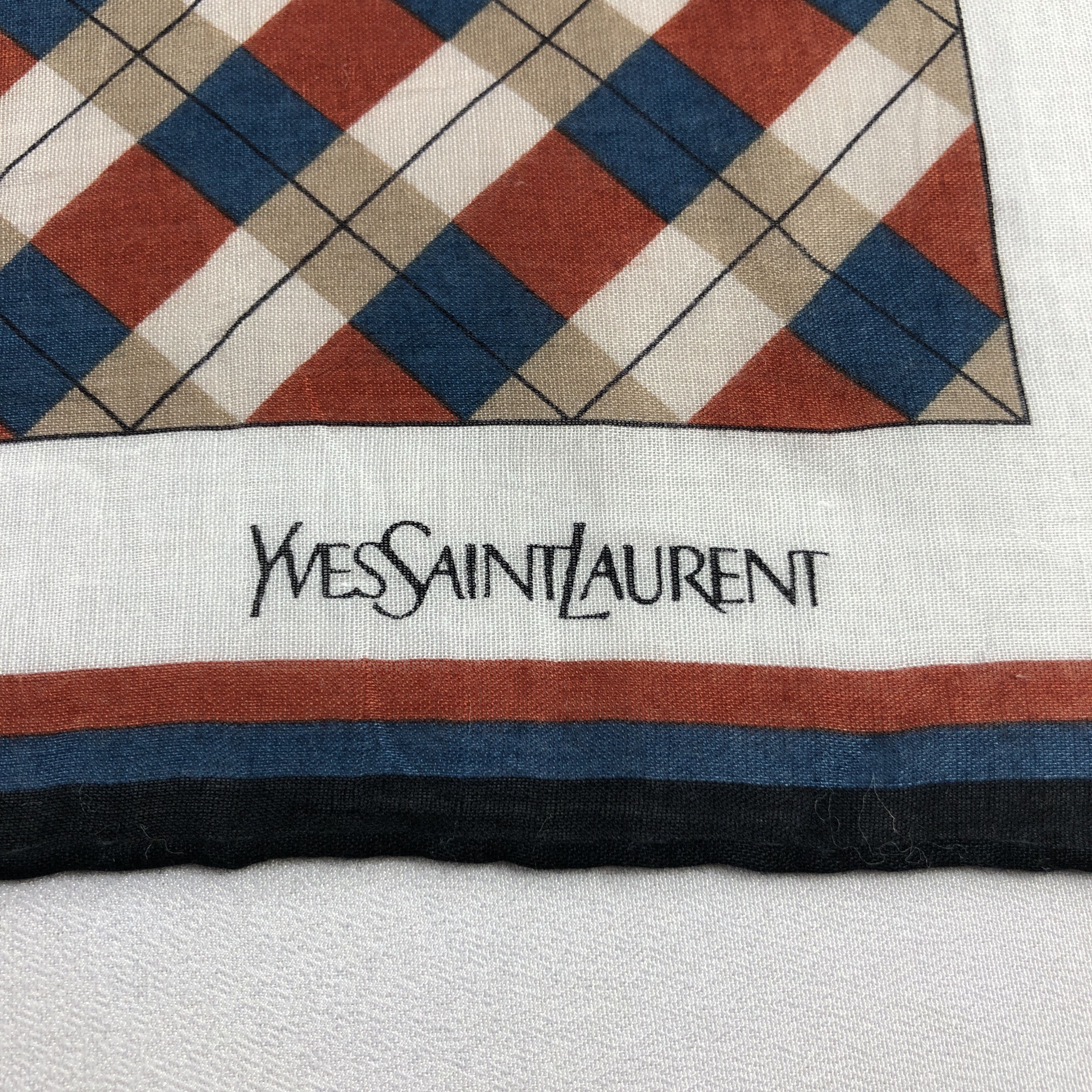 Yves Saint Laurent YSL Handkerchief Neckerchief Bandana H2537 Size ONE SIZE - 3 Thumbnail