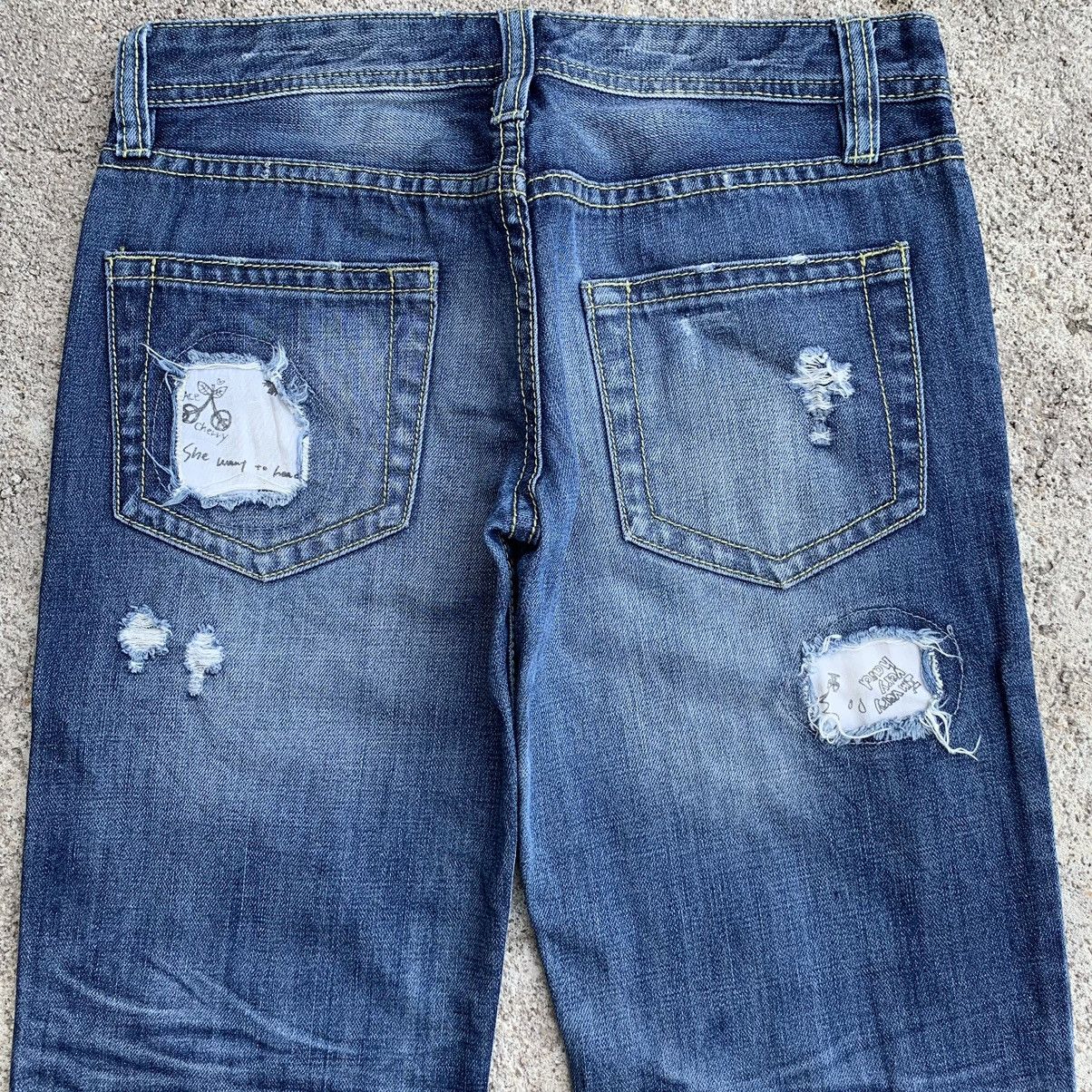 Japanese Brand Vintage Y2K Japan Ripped Distressed Denim Jeans W30 Size US 30 / EU 46 - 10 Thumbnail