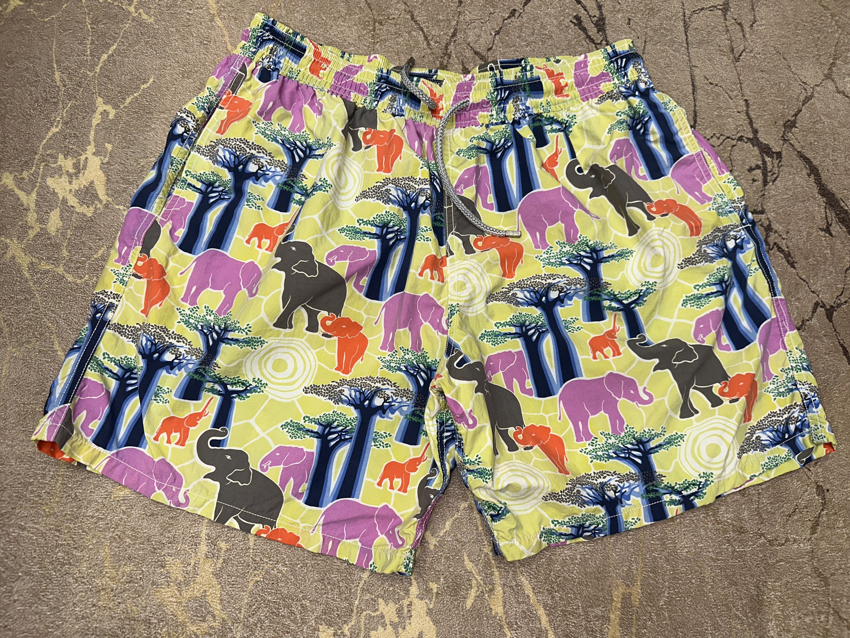 Vilebrequin Vilebrequin Elephant Beach Board Shorts Trunks Bath Size 3xL Size US 44 / EU 60 - 4 Thumbnail