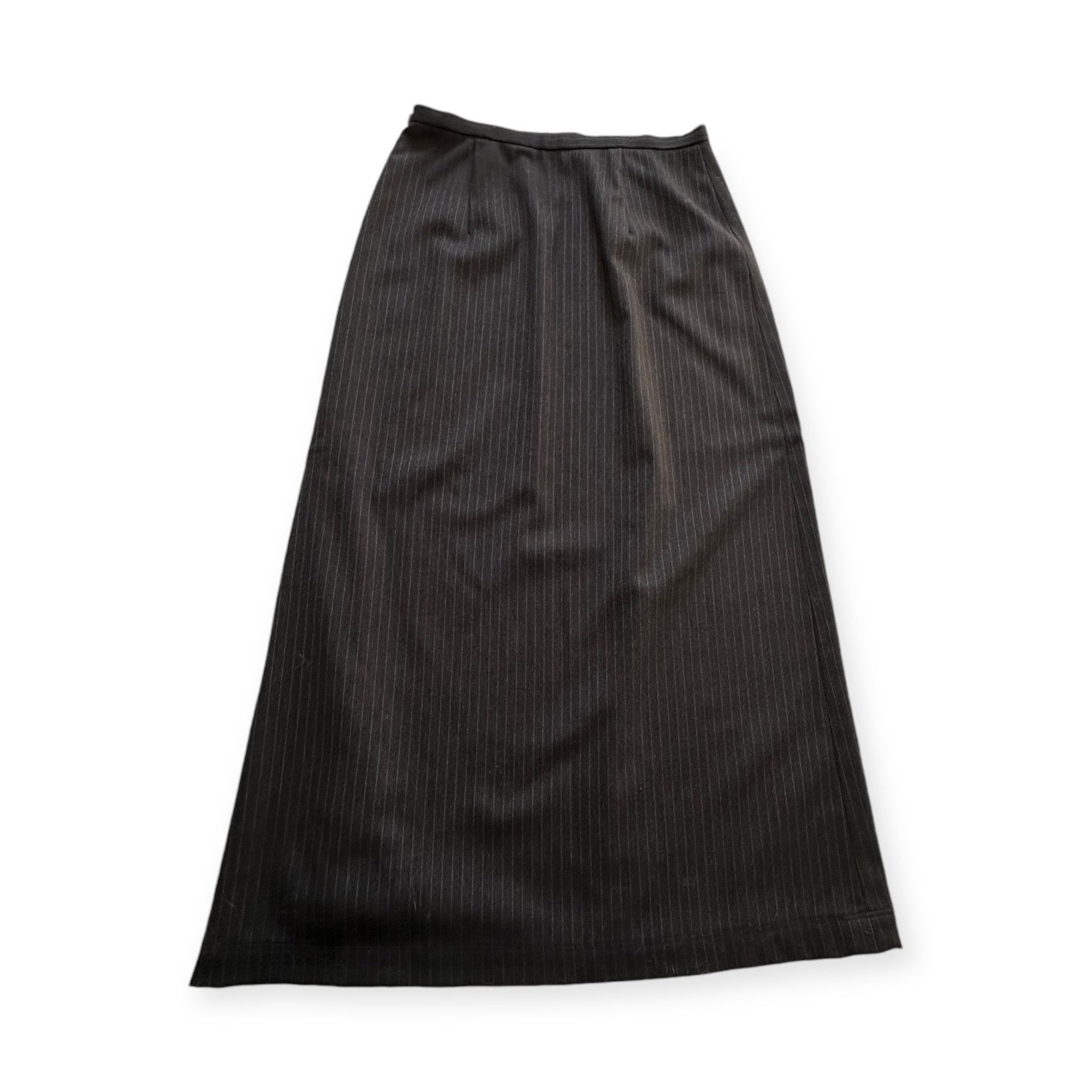 Alberta Ferretti Philosophy di Alberta Ferretti Maxi Pin Stripe Wool Skirt Size 30" / US 8 / IT 44 - 6 Thumbnail