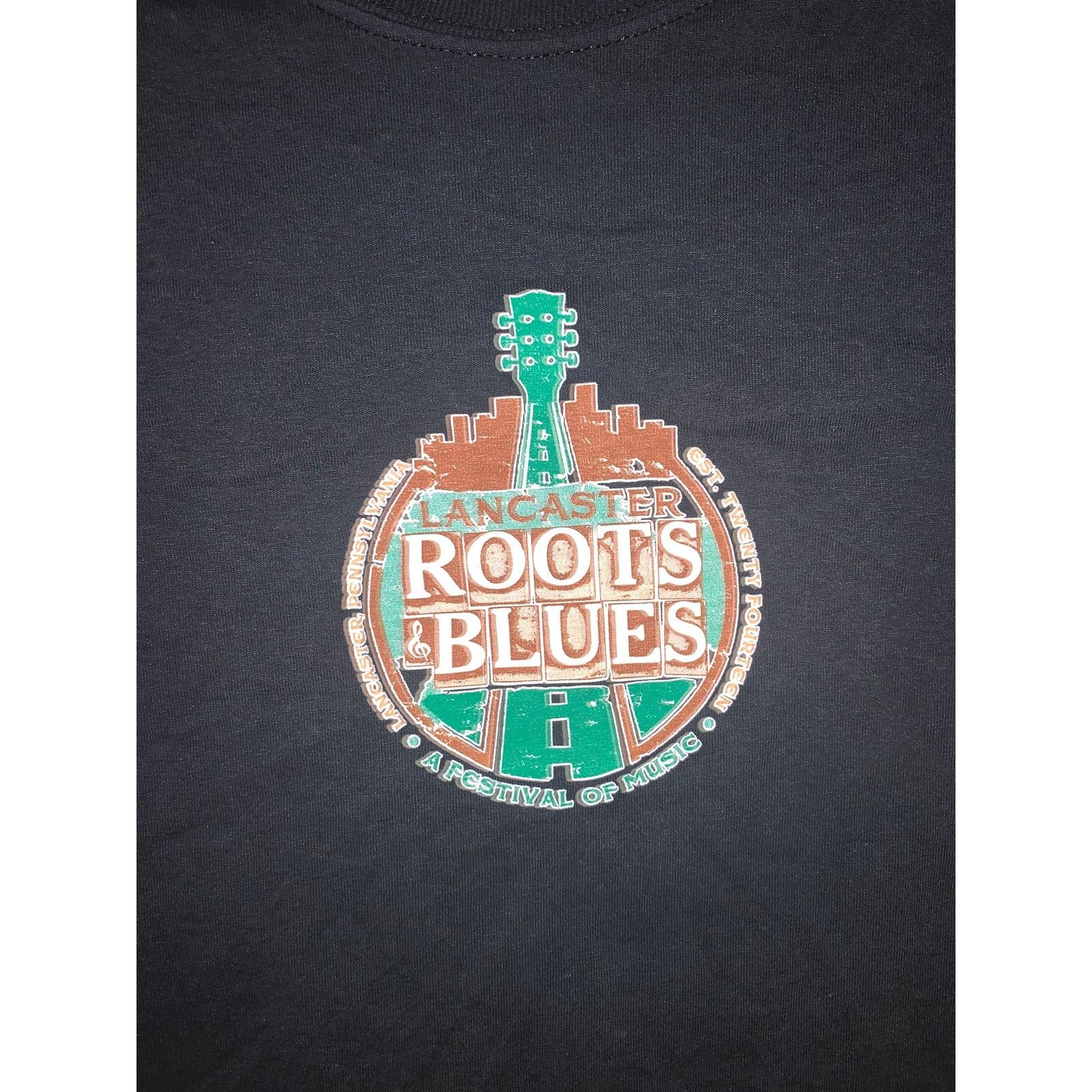 Band Tees 2017 Lancaster Roots & Blues Festival T Shirt XL Black Size US XL / EU 56 / 4 - 2 Thumbnail