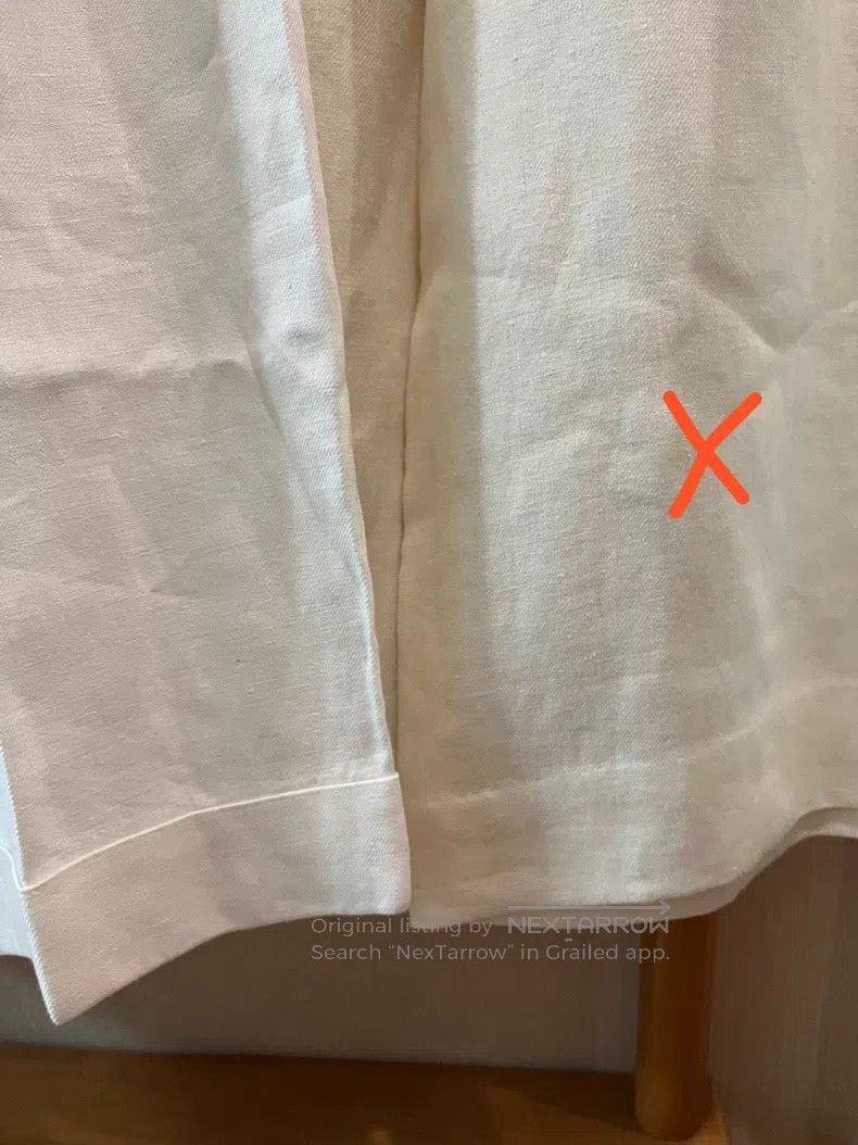 Loro Piana Loro Piana White Linen Wide Leg Pants Size 26" / US 2 / IT 38 - 4 Thumbnail
