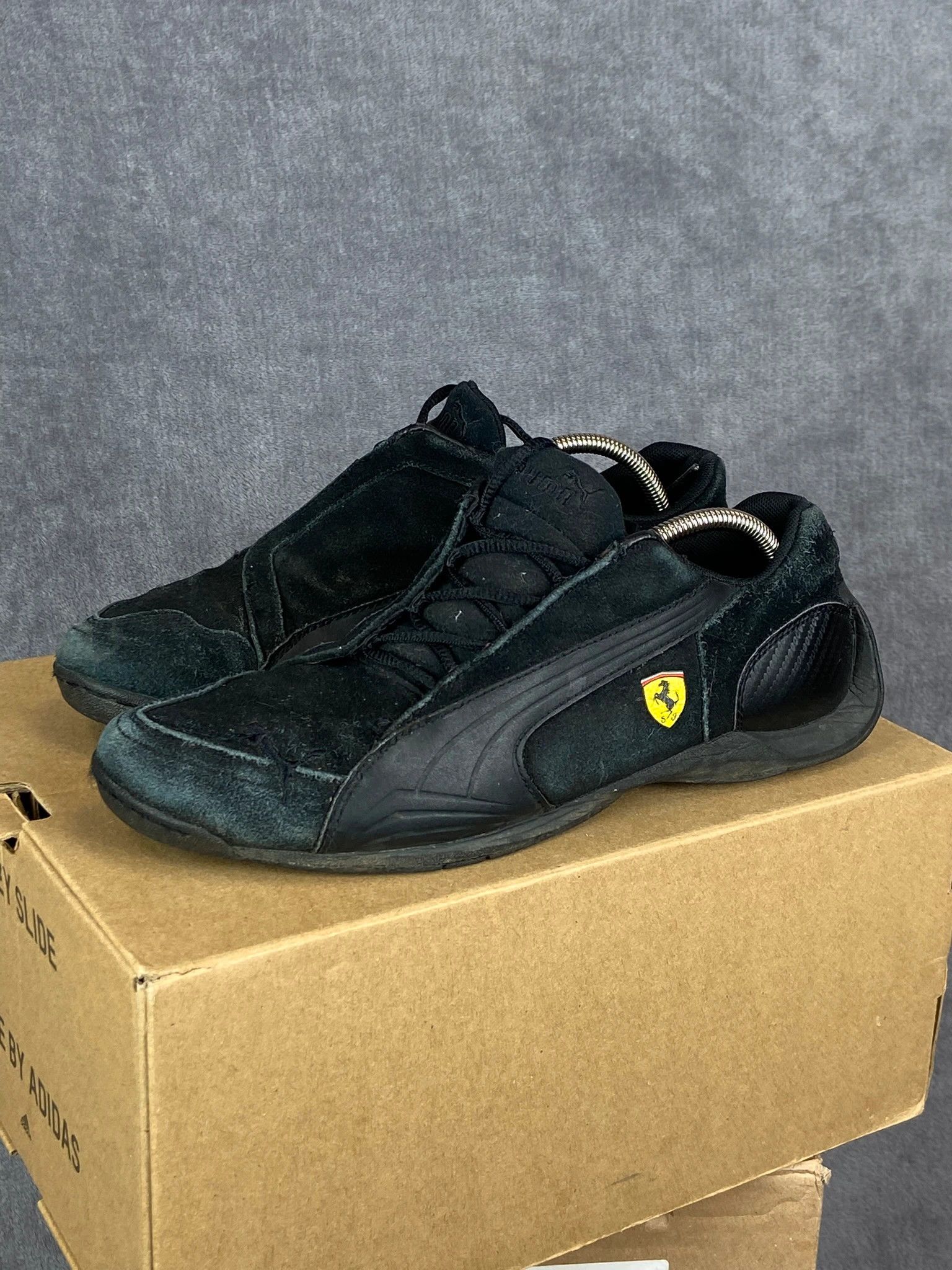 Puma Puma Ferrari Black Suede Sneakers 38.5 Size US 5.5 / EU 38 - 1 Thumbnail