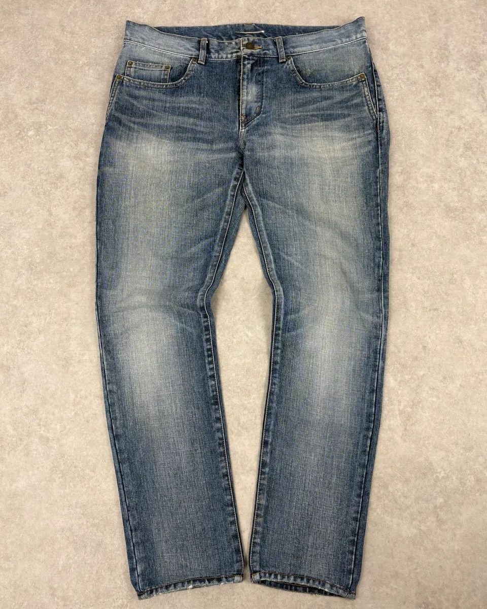 Saint Laurent Paris SS2017 Saint Laurent Blue Slim Denim Jeans Size US 33 - 1 Thumbnail