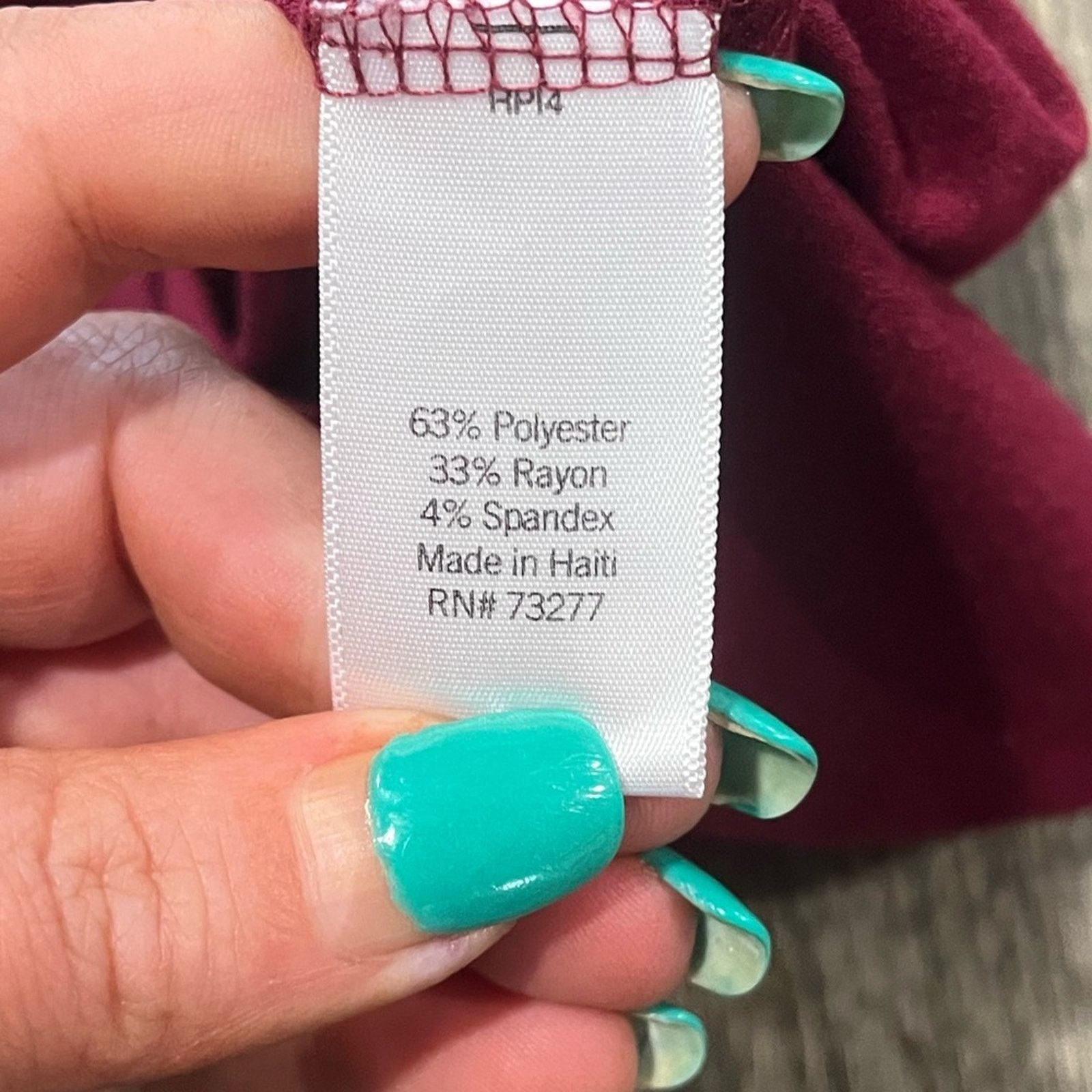 Vintage So Favorite V-Neck Top Long Sleeve Jersey Knit Stretch Sz S Size S / US 4 / IT 40 - 3 Thumbnail