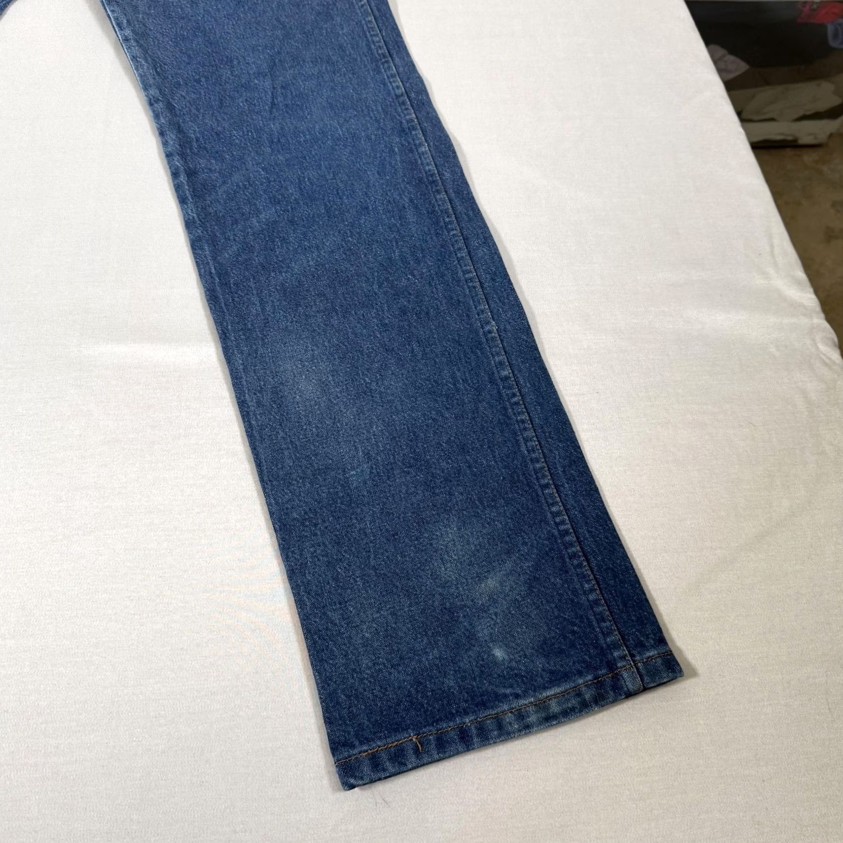 Wrangler Wrangler Jeans 13MWZ Cowboy Cut Mens 33x36 Denim Straight Leg Jeans Blue 100% Cotton Regular Fit Western Workwear Pants Size US 33 - 3 Thumbnail