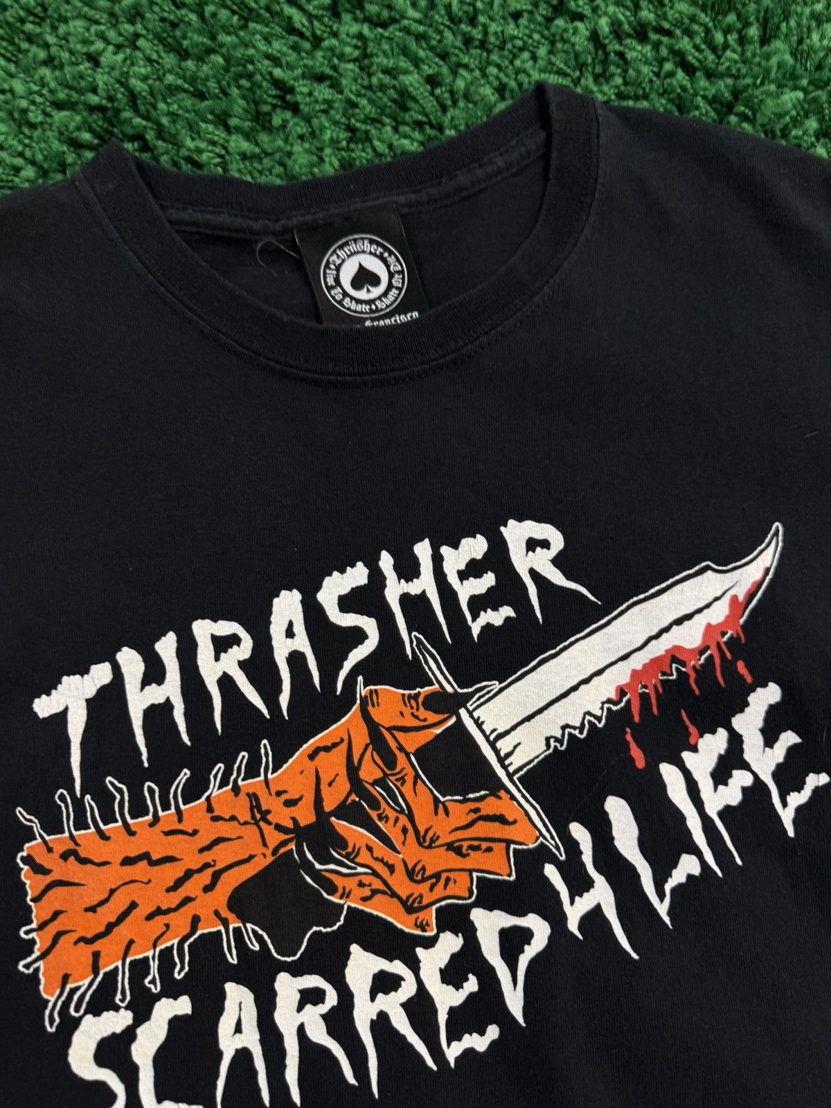 Thrasher Thrasher Scarred 4 Life Knife Tee Black Sz. Medium Skate Size US M / EU 48-50 / 2 - 3 Thumbnail