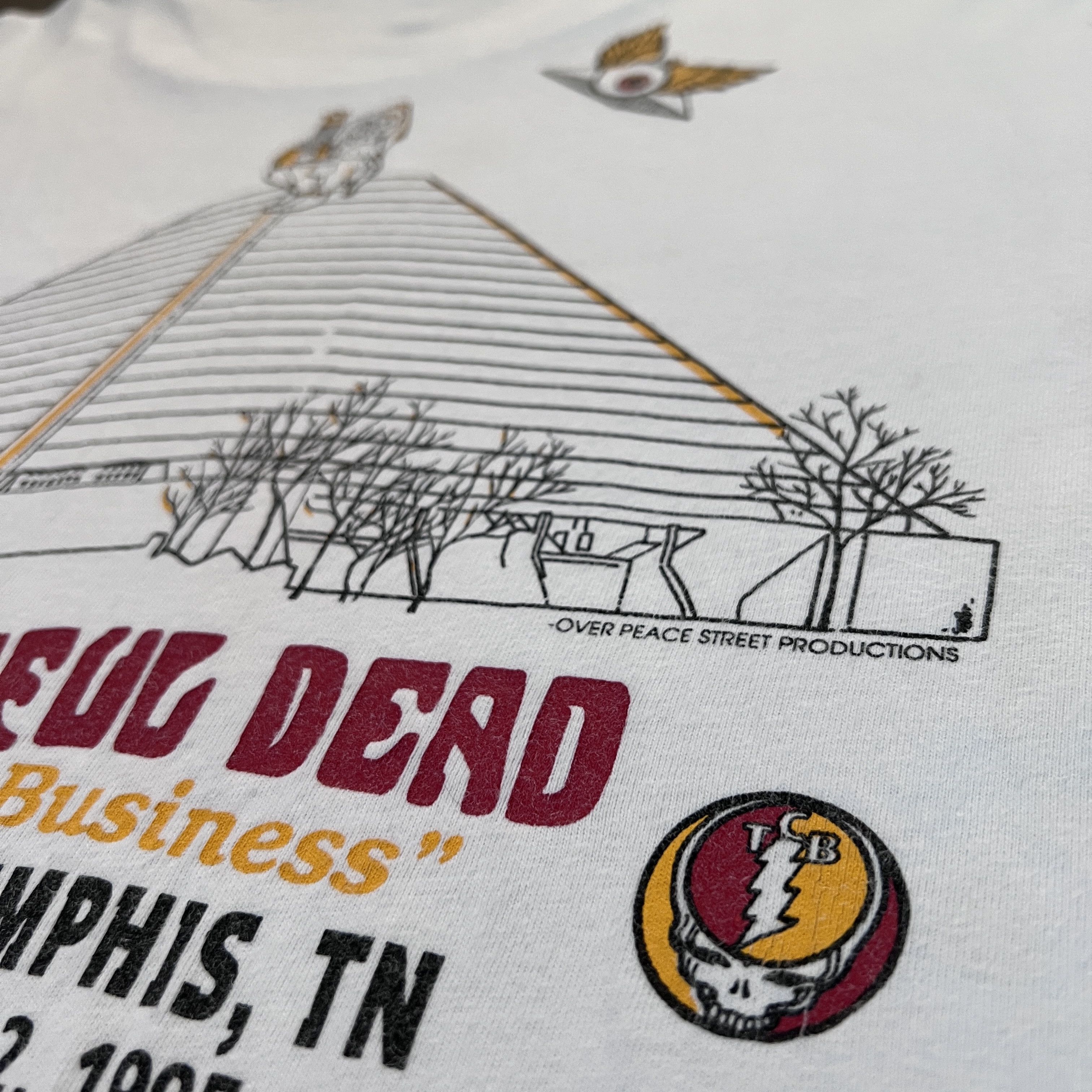 Vintage Rare 90s Jerry met Elvis Grateful Dead April Fools' Day Tee Size US XL / EU 56 / 4 - 12 Thumbnail