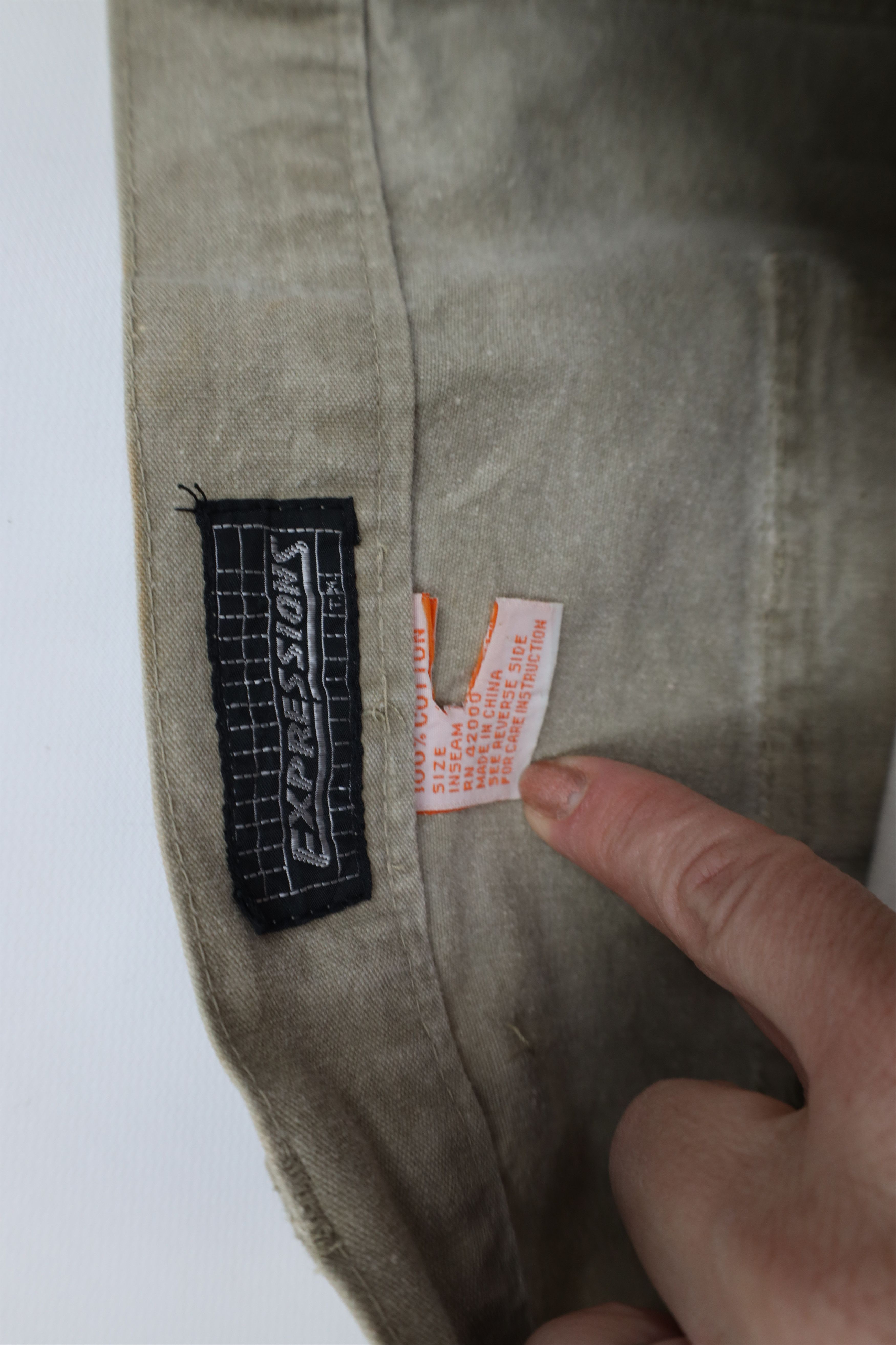 Vintage Vintage 90s Streetwear Stonewash Double Knee Cargo Pants Size US 34 / EU 50 - 9 Thumbnail