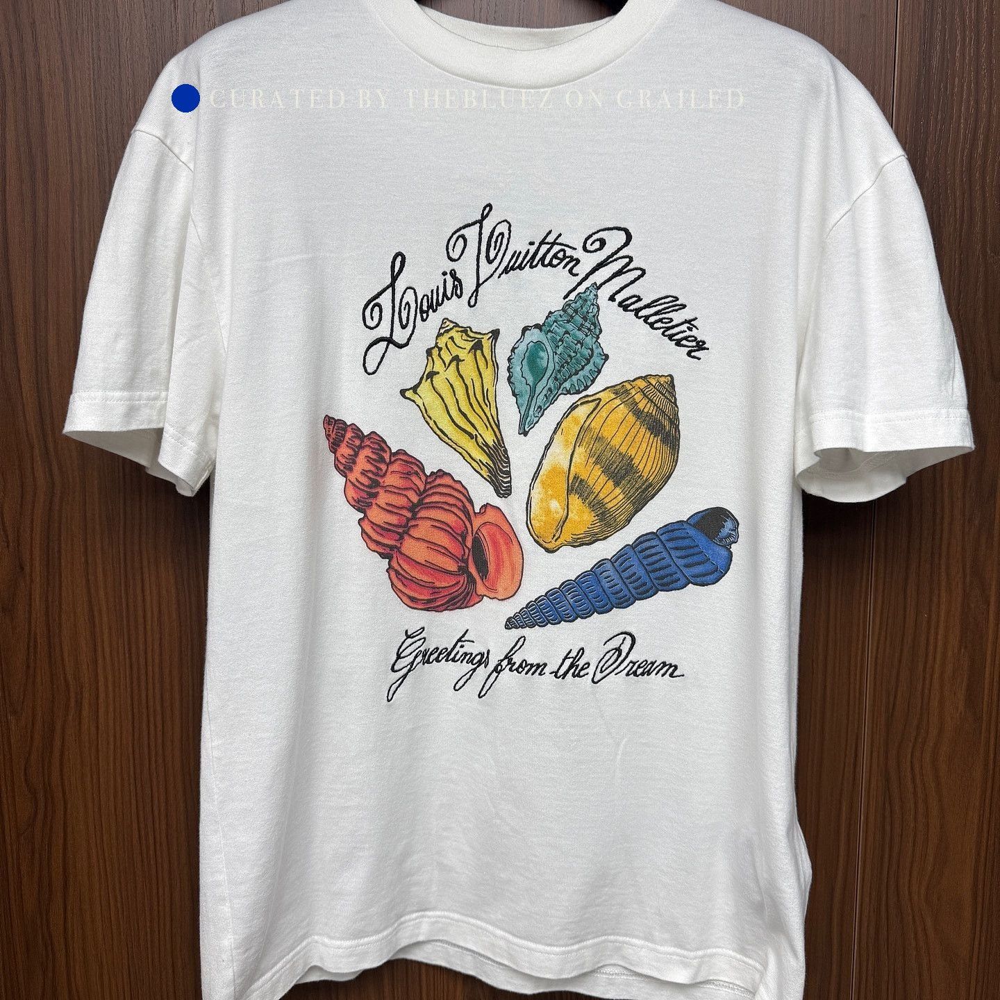 Louis Vuitton White Shell Print Short Sleeve T-Shirt Size US XS / EU 42 / 0 - 1 Thumbnail