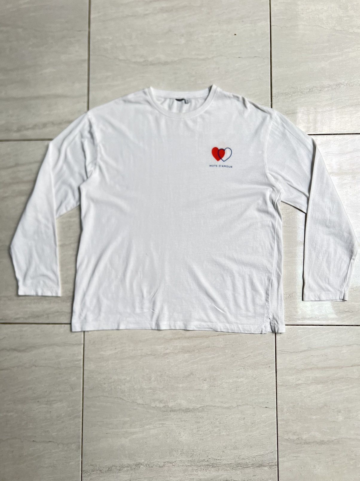 Other Mots D’amour White Long Sleeve T-shirt Size US M / EU 48-50 / 2 - 1 Thumbnail